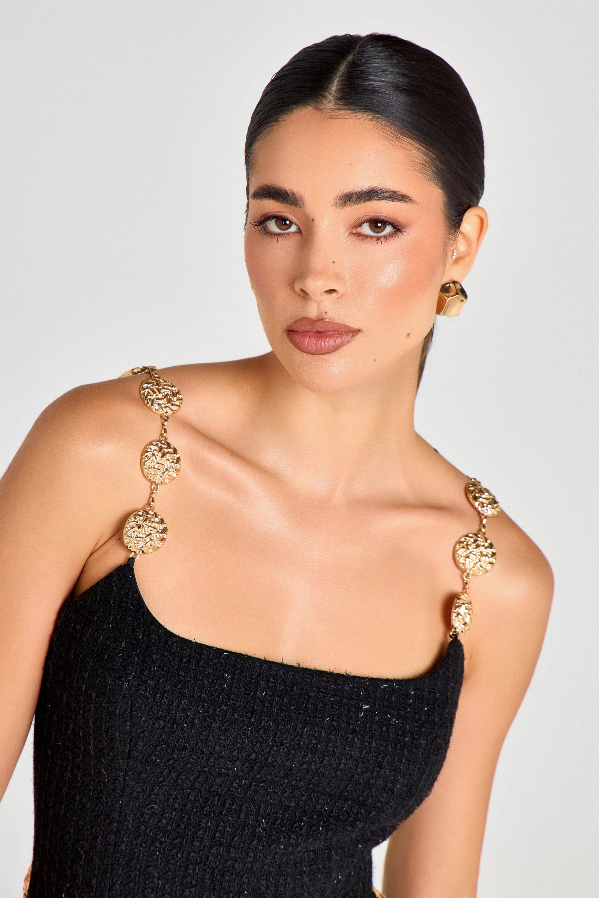 nadine merabi black mini dress Alex Black Boucle Mini Dress
