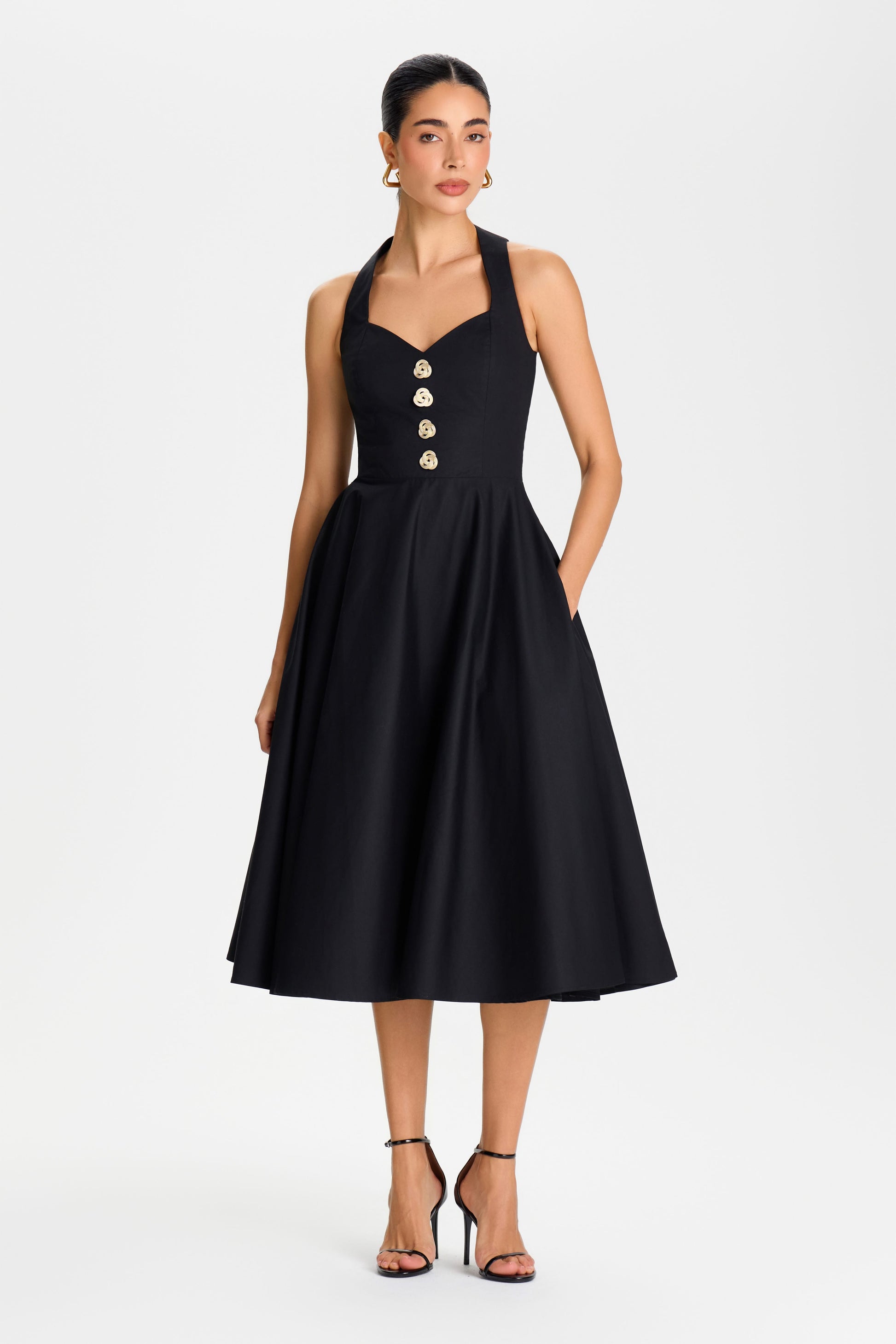 Annabelle Black Dress | NADINE MERABI