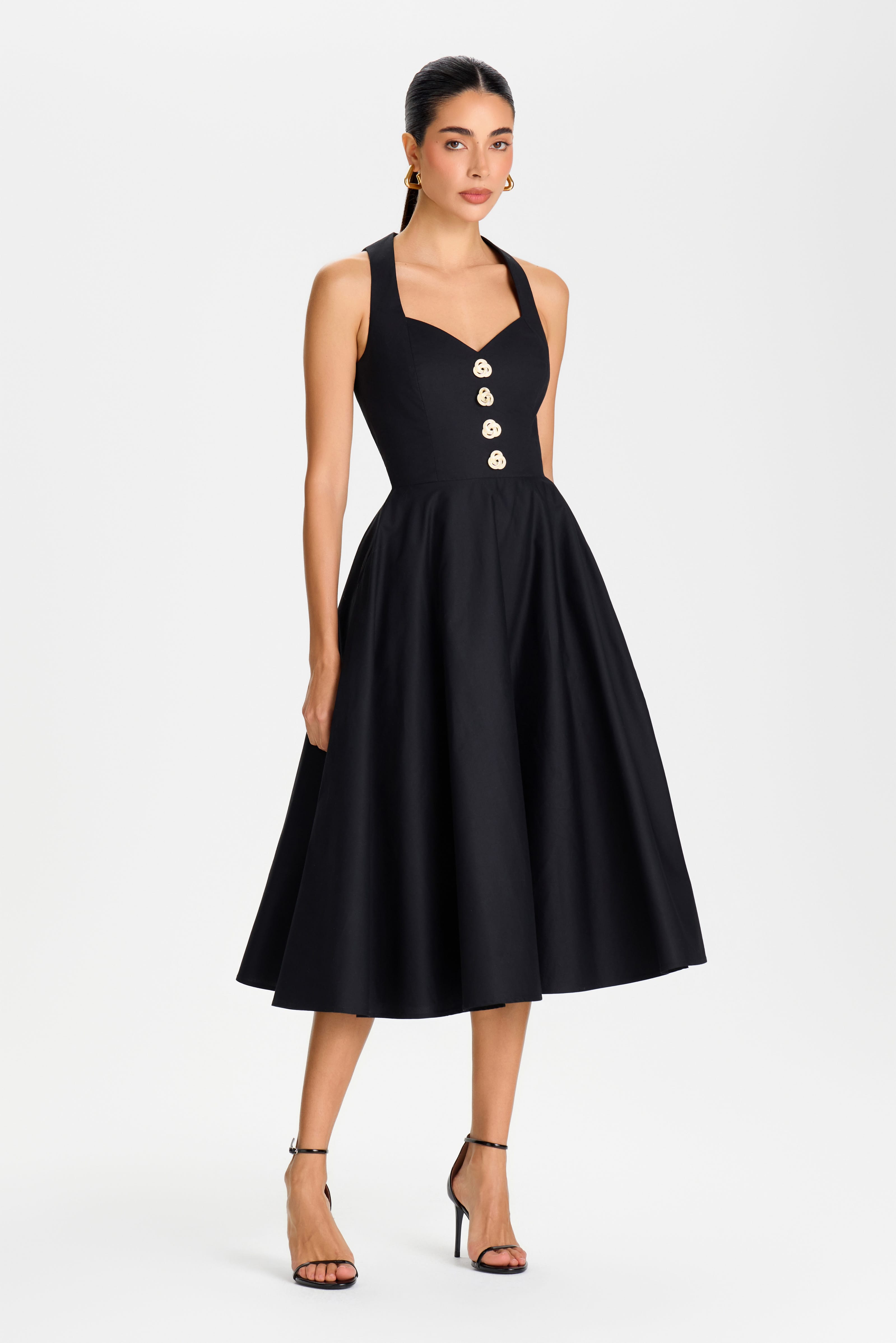 Annabelle Black Dress | NADINE MERABI