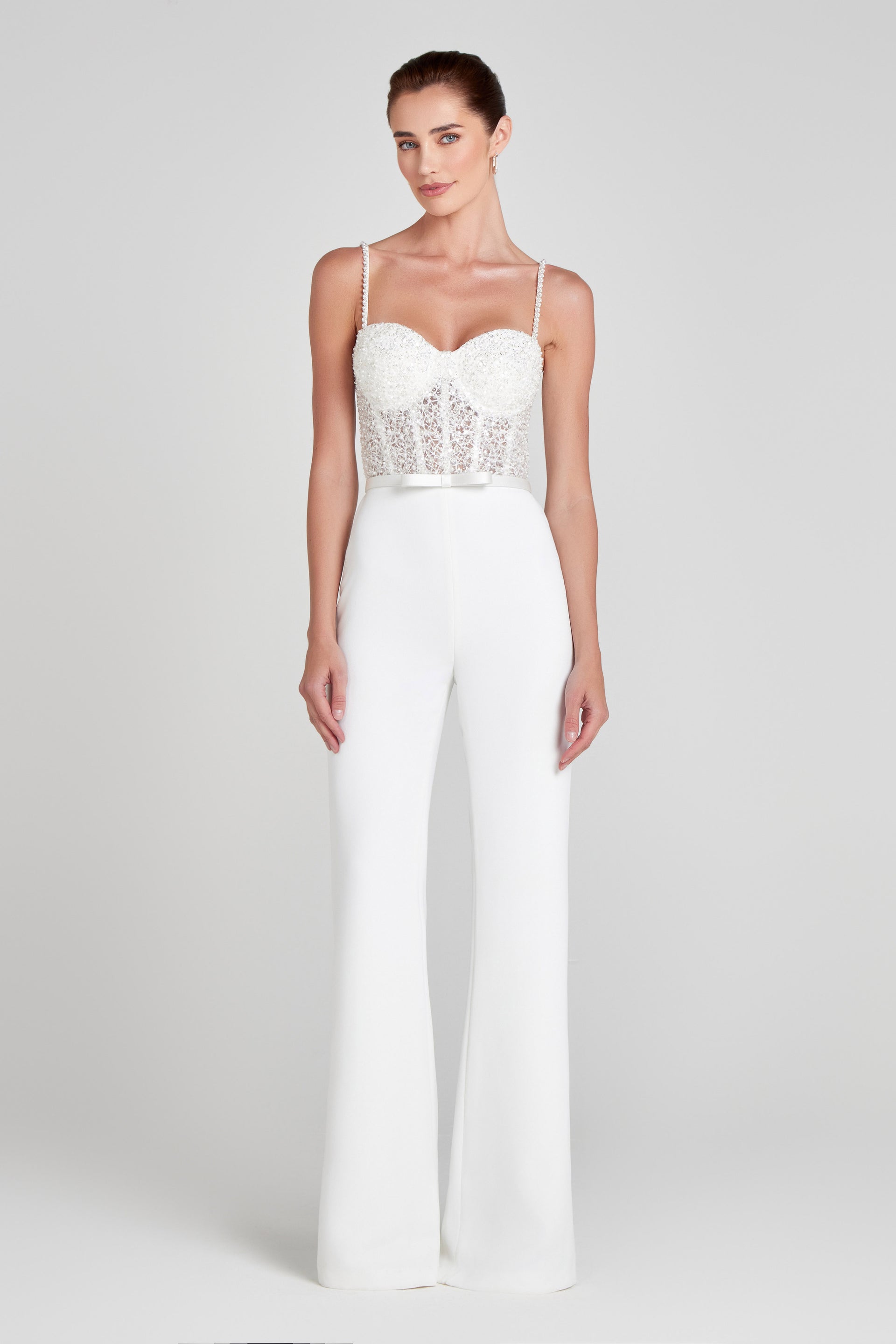 Aurora White Jumpsuit Combinaisons mariage The Wedding Explorer