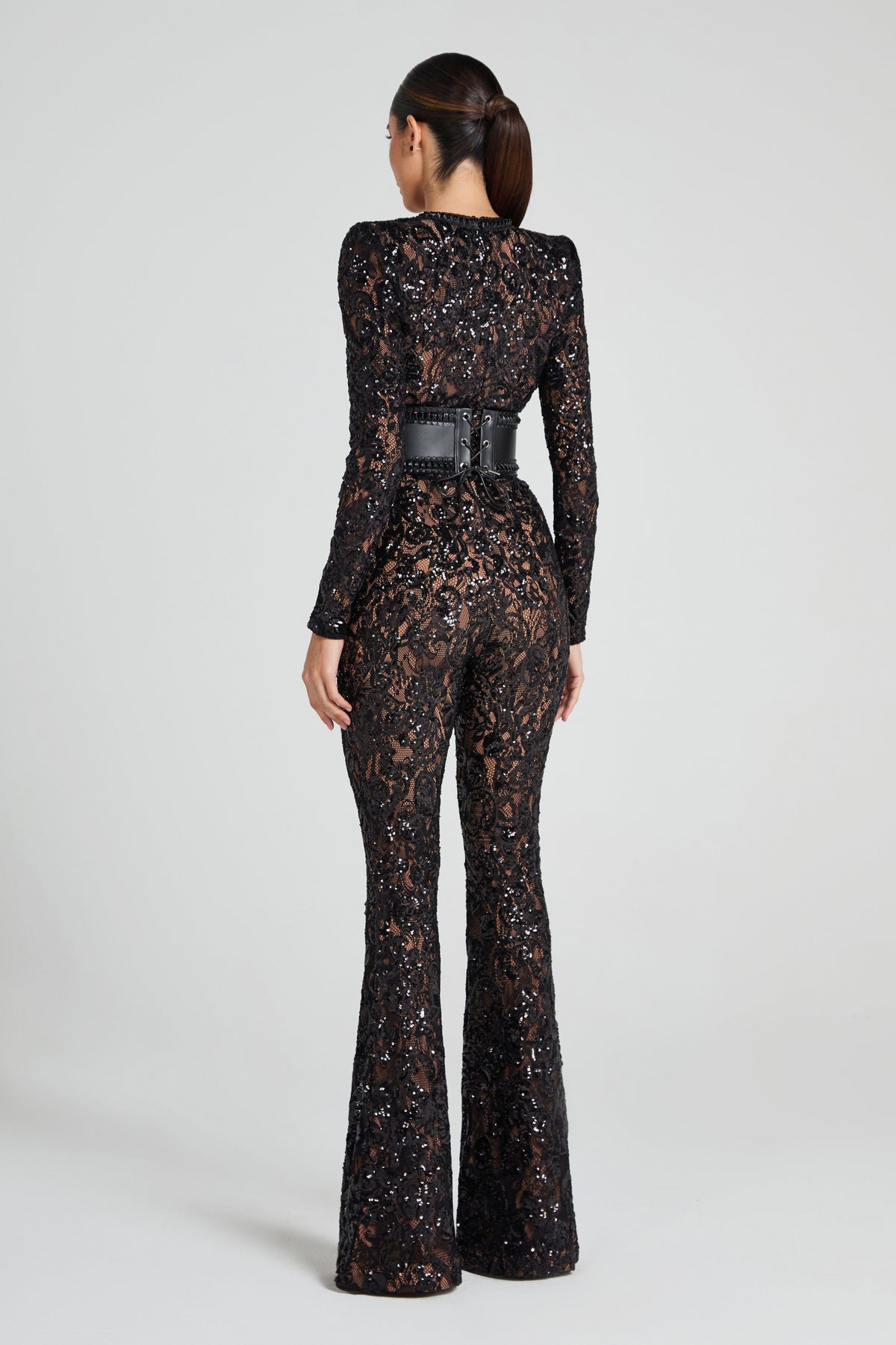 Nadine Merabi Jumpsuits Bella Black Jumpsuit