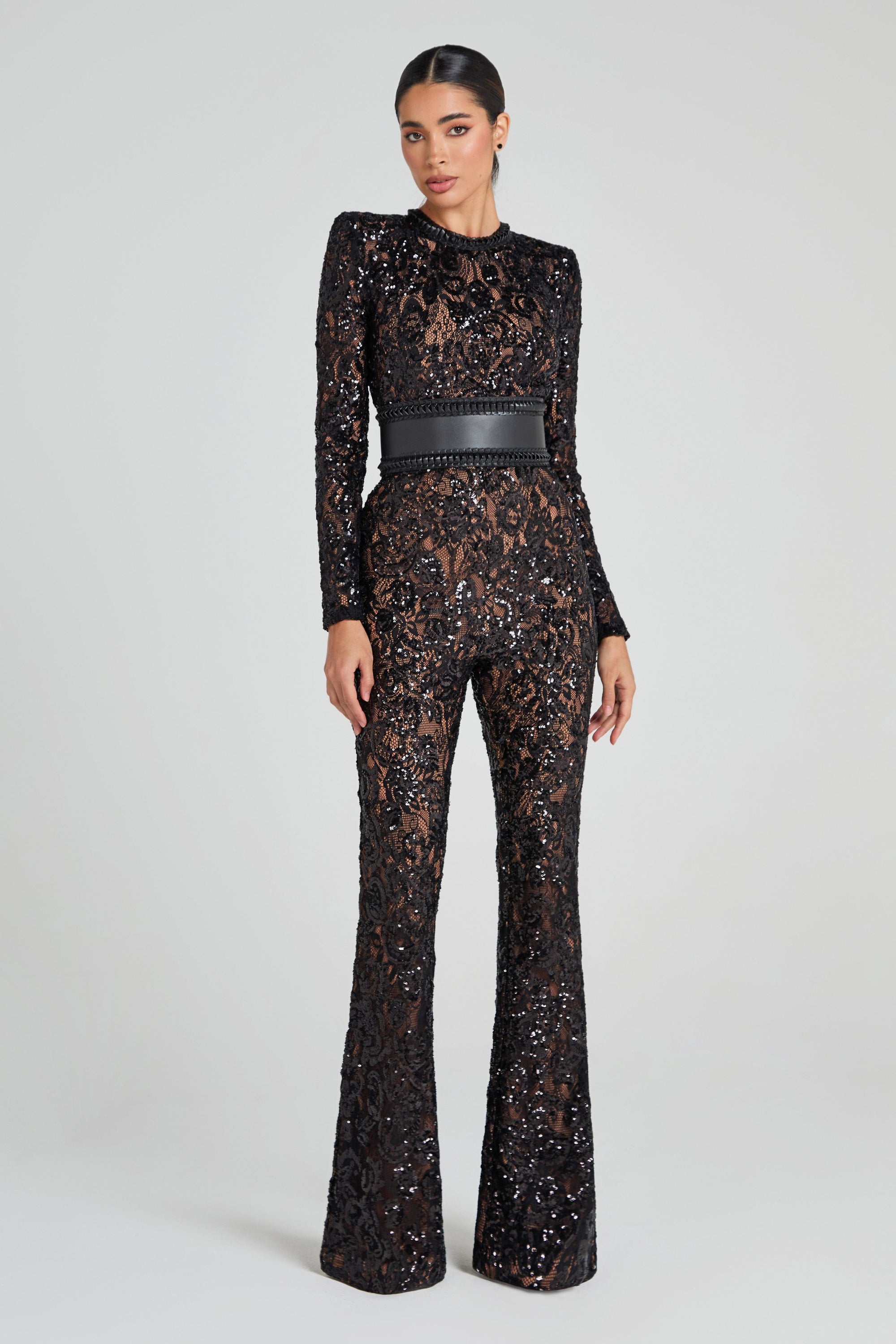 Nadine Merabi Jumpsuits Bella Black Jumpsuit