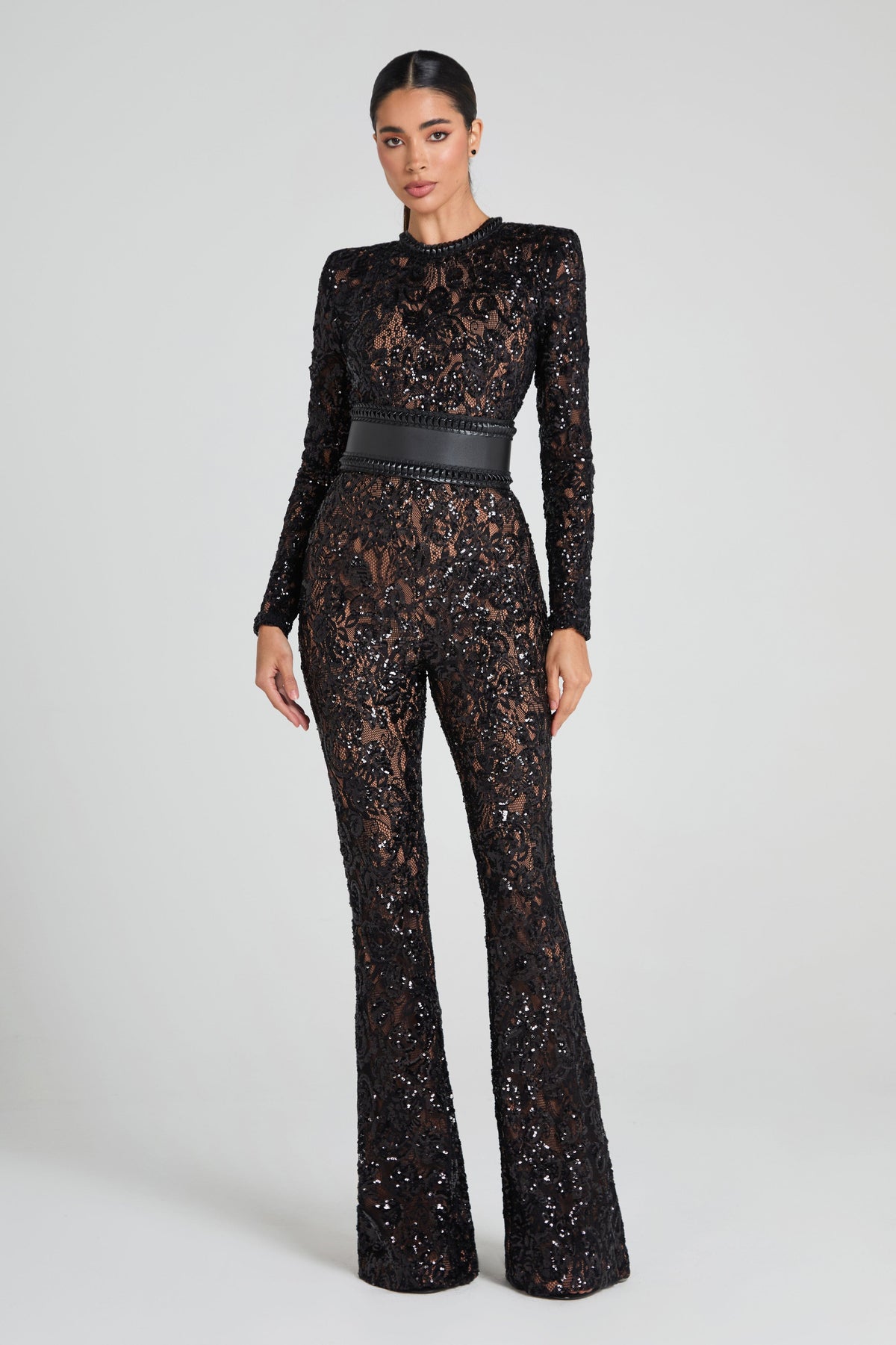 Nadine Merabi Jumpsuits Bella Black Jumpsuit