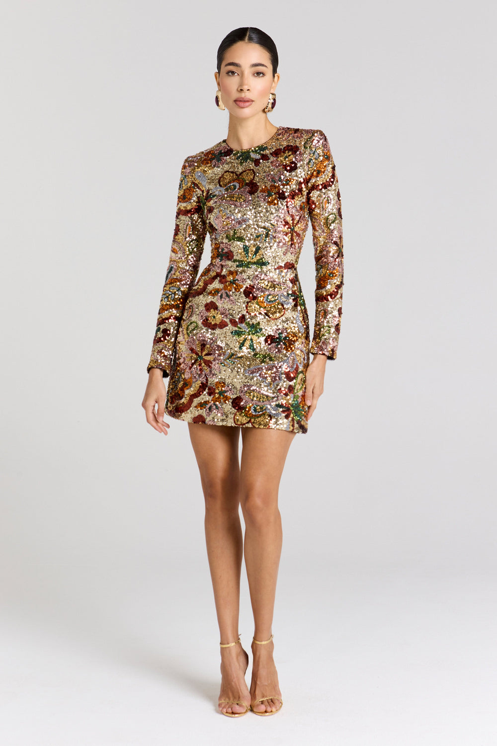 NADINE MERABI Dresses Camille Gold Dress