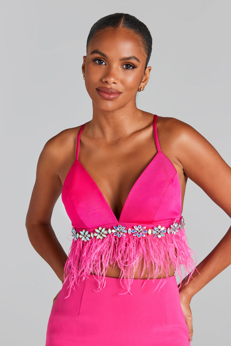Davina Hot Pink Bra Top
