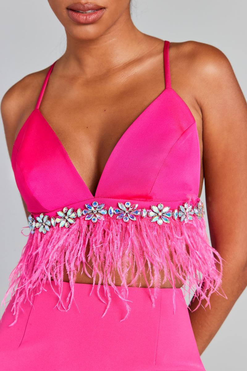 Davina Hot Pink Bra Top