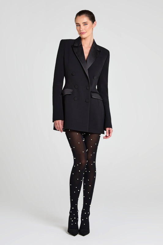Monica Black Blazer Dress