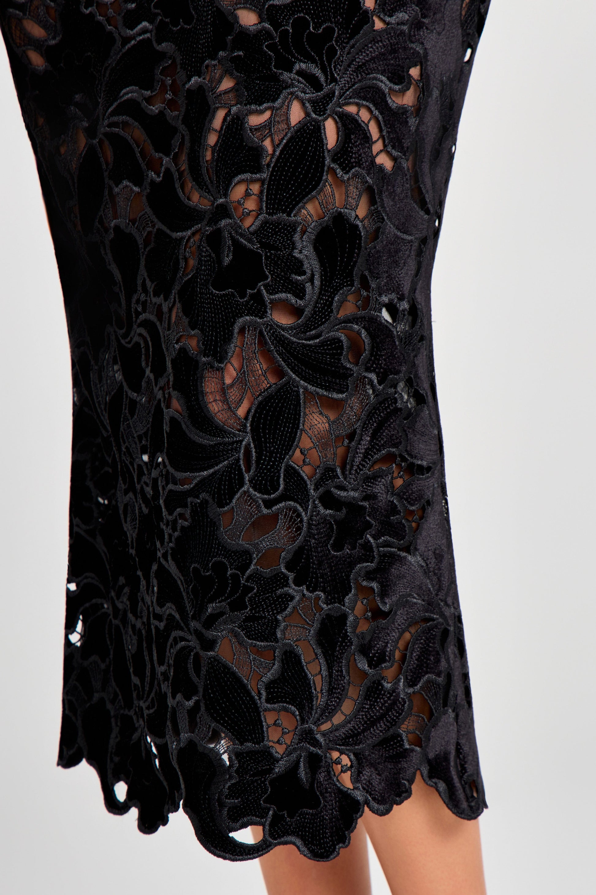 nadine merabi black lace dress Rent Nadine Merabi Black Dress UK 10