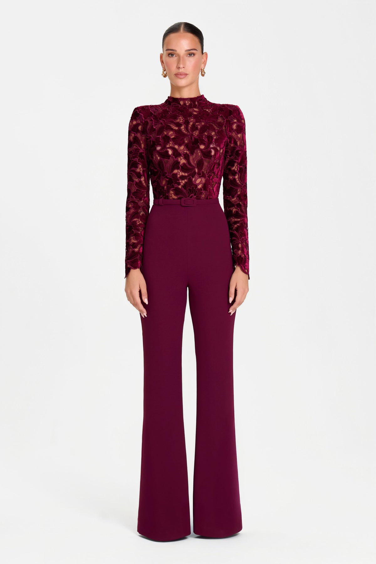 JUMPSUIT Jumpsuit Eleanor Burgundy Jumpsuit