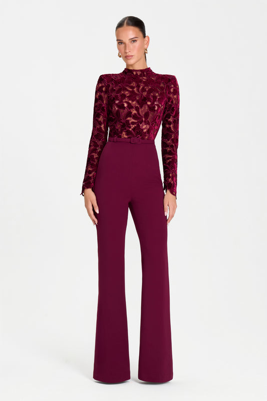 Eleanor Burgundy Jumpsuit