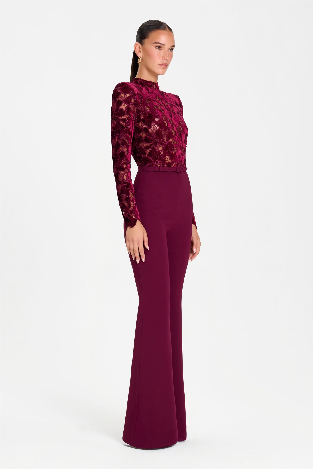 JUMPSUIT Jumpsuit Eleanor Burgundy Jumpsuit