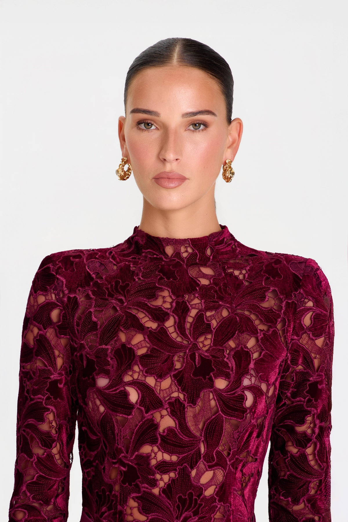 JUMPSUIT Jumpsuit Eleanor Burgundy Jumpsuit