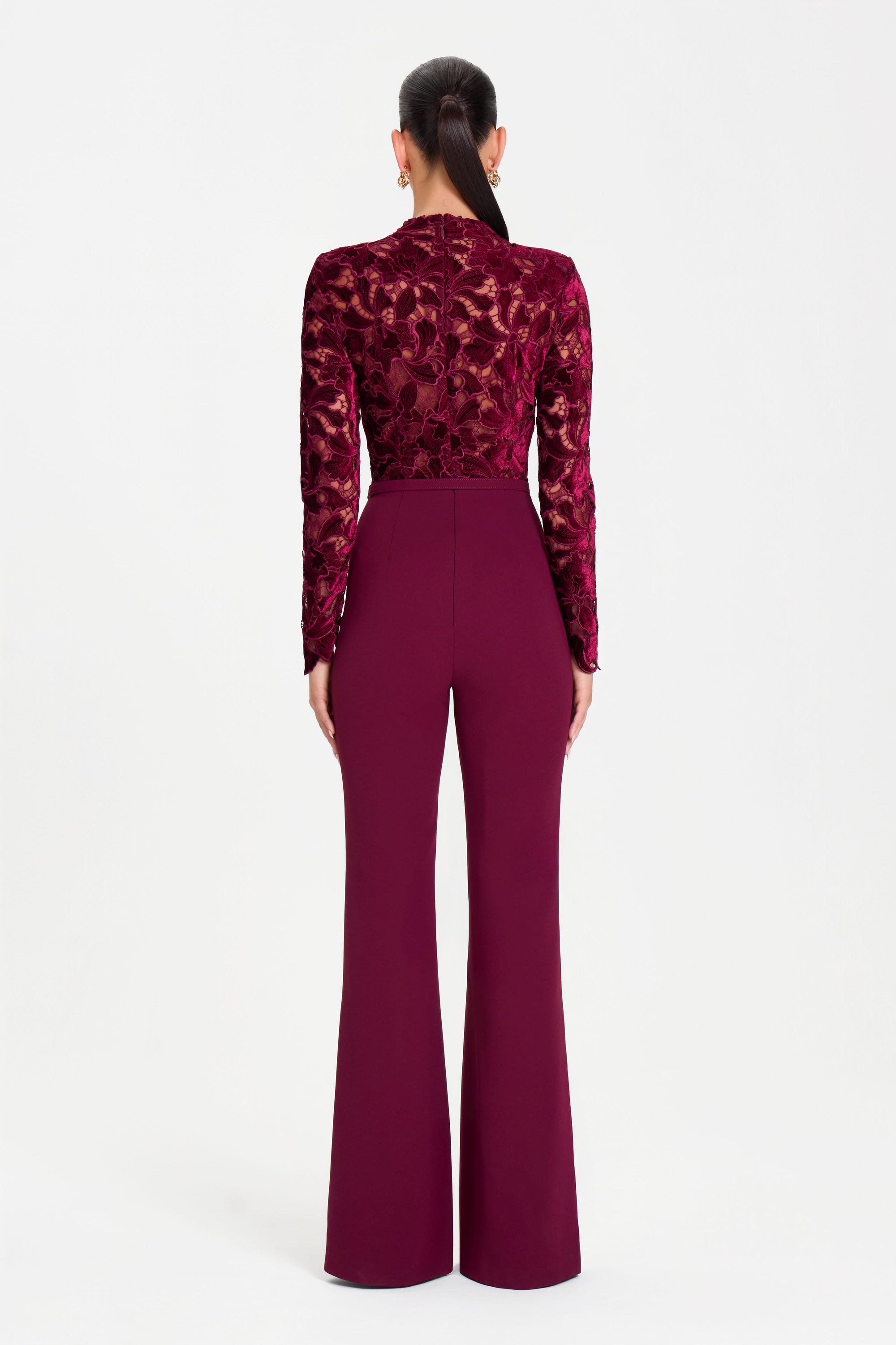 JUMPSUIT Jumpsuit Eleanor Burgundy Jumpsuit