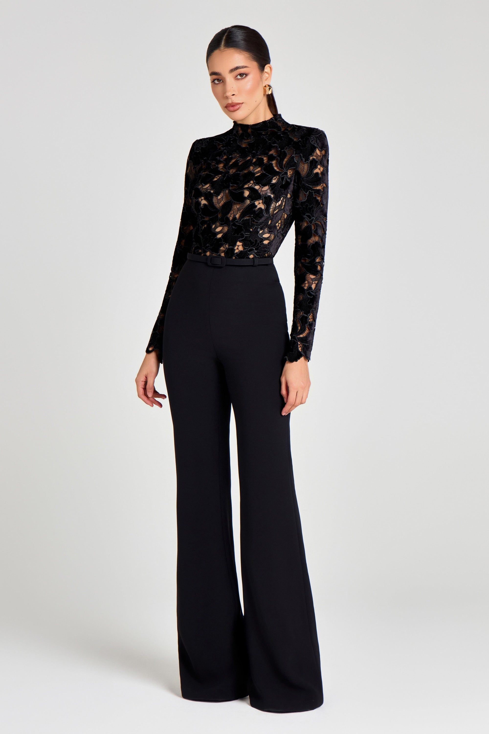 NADINE MERABI Jumpsuits Eleanor Black Jumpsuit