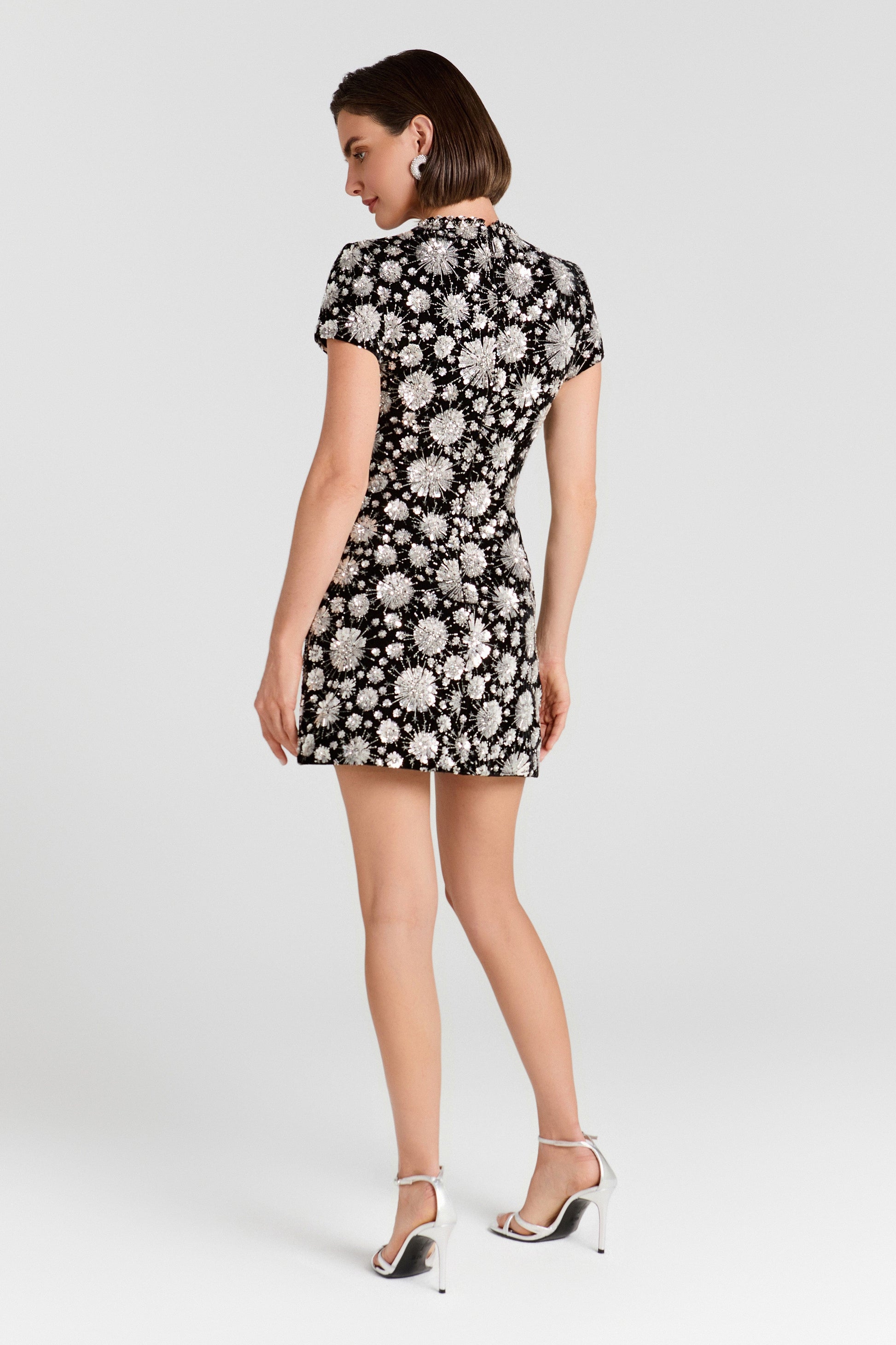 NADINE MERABI Dresses Evie Silver Dress