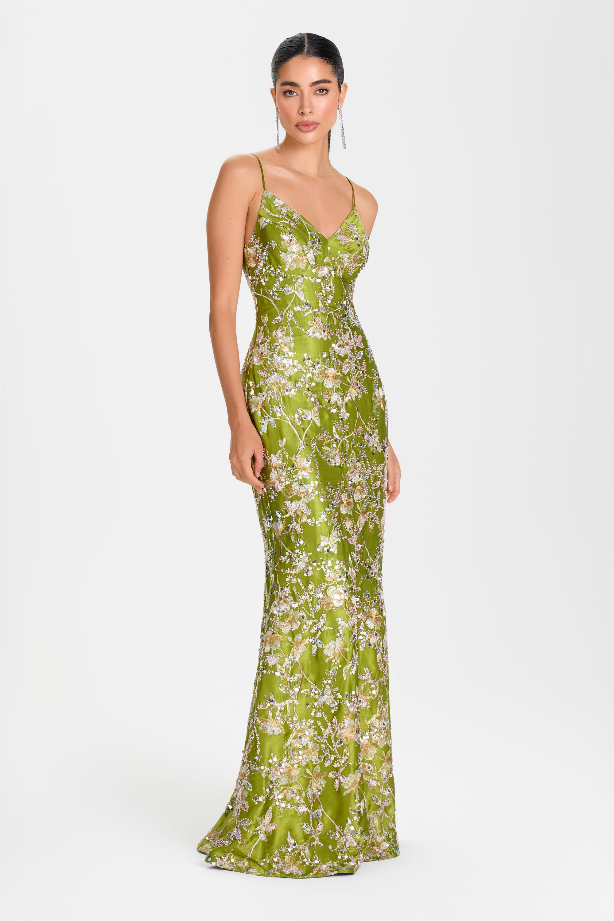MAXI Dresses GIA GREEN DRESS