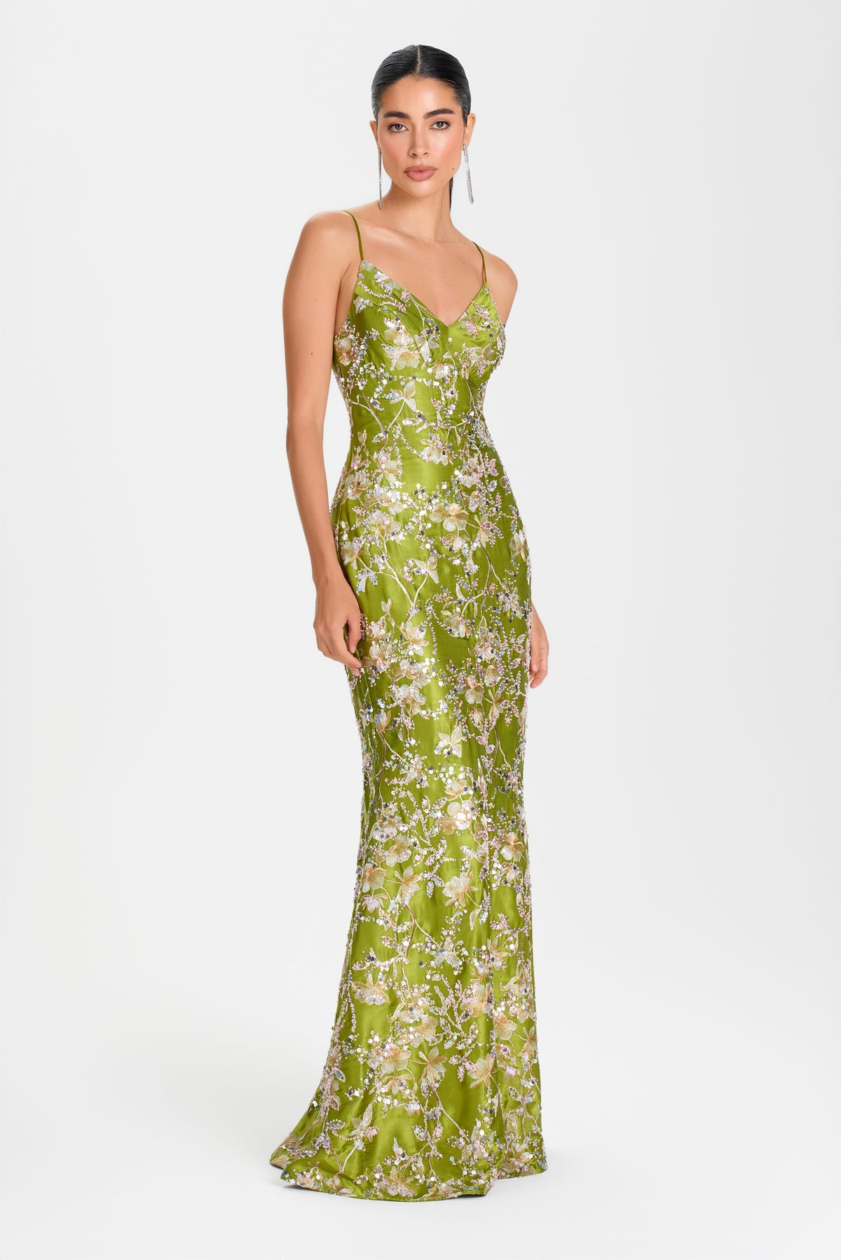 MAXI Dresses GIA GREEN DRESS