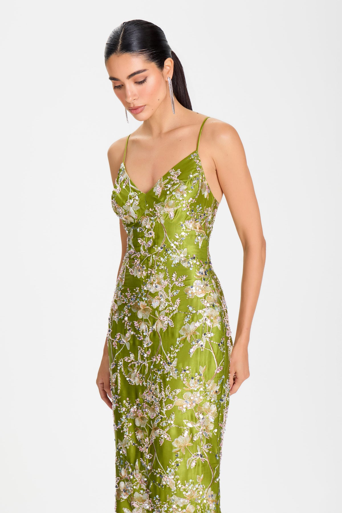 MAXI Dresses GIA GREEN DRESS