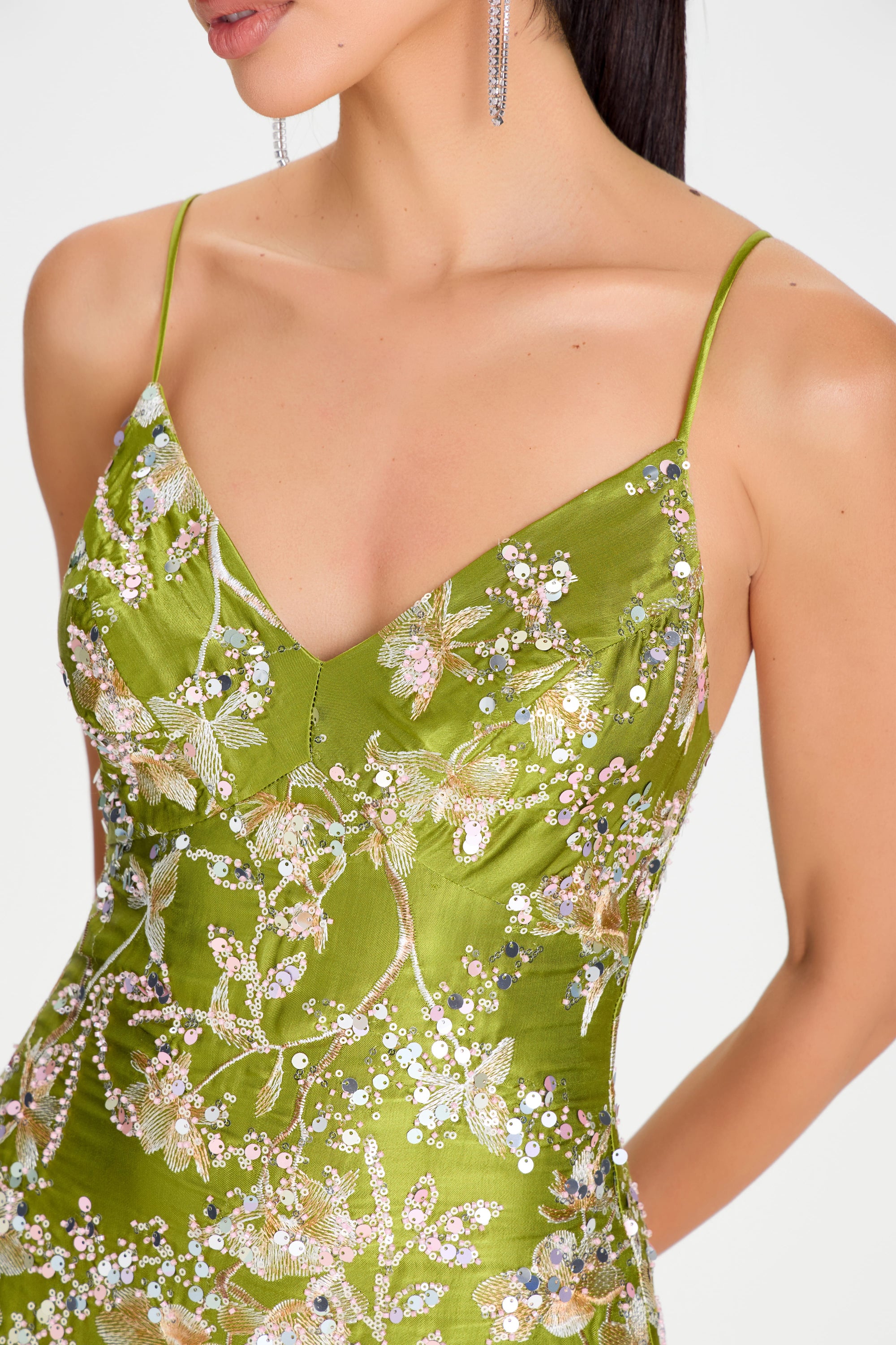 MAXI Dresses GIA GREEN DRESS