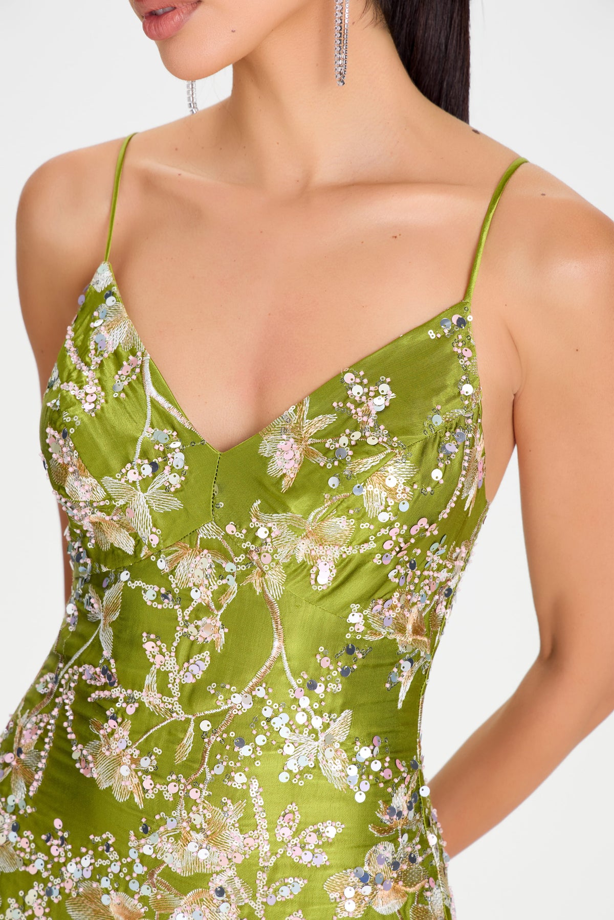 MAXI Dresses GIA GREEN DRESS