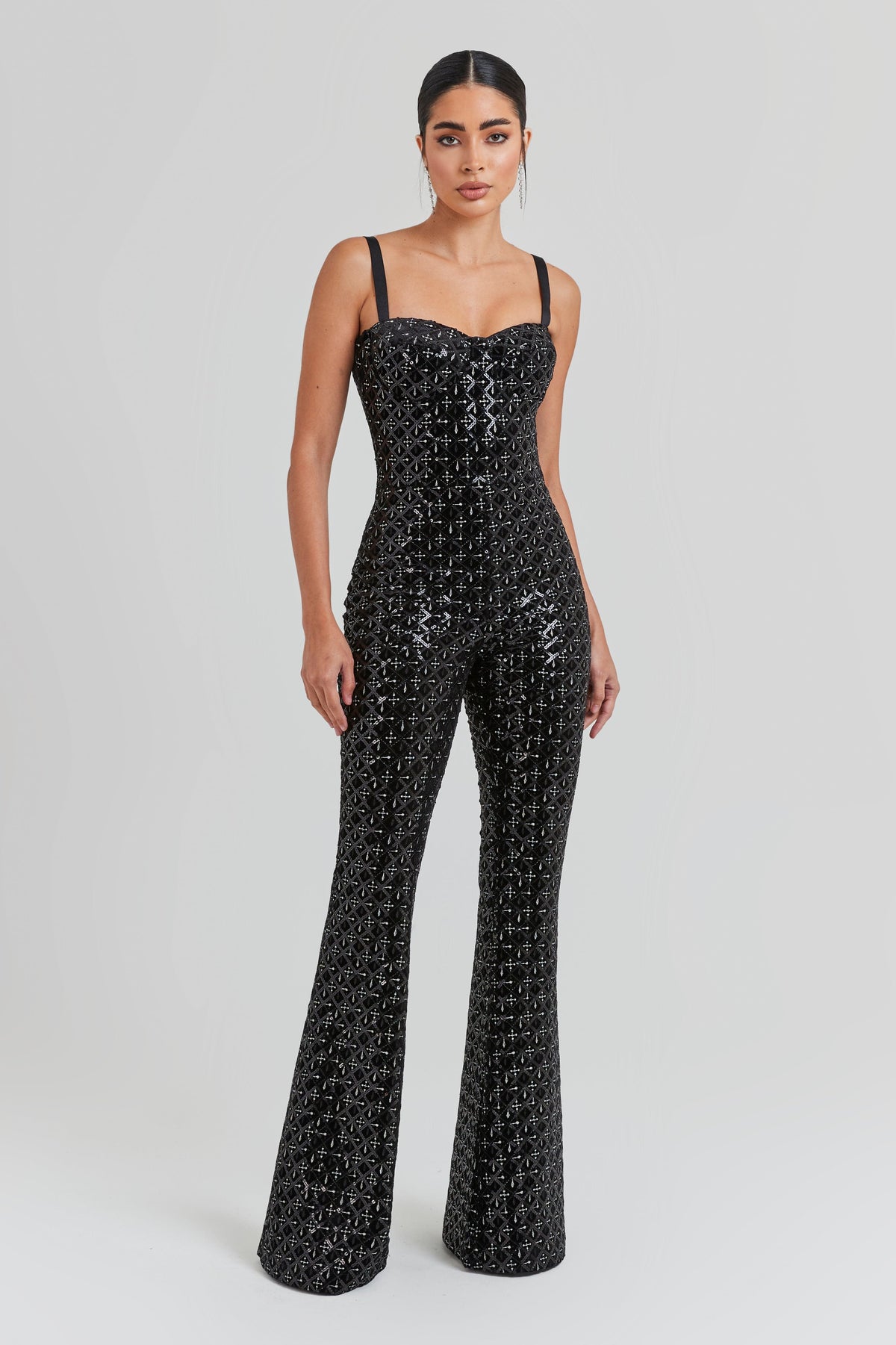 NADINE MERABI Jumpsuits Hailey Black Jumpsuit