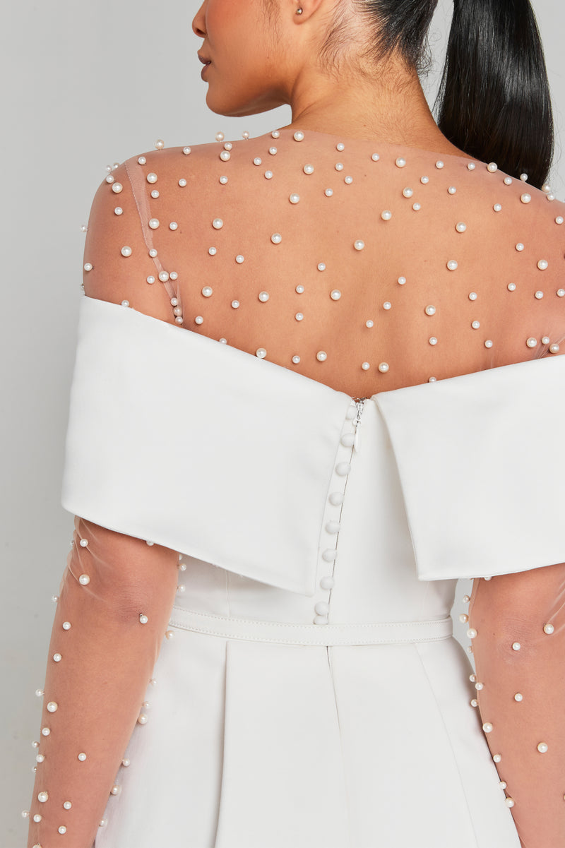 Harper White Dress | Dresses | NADINE MERABI