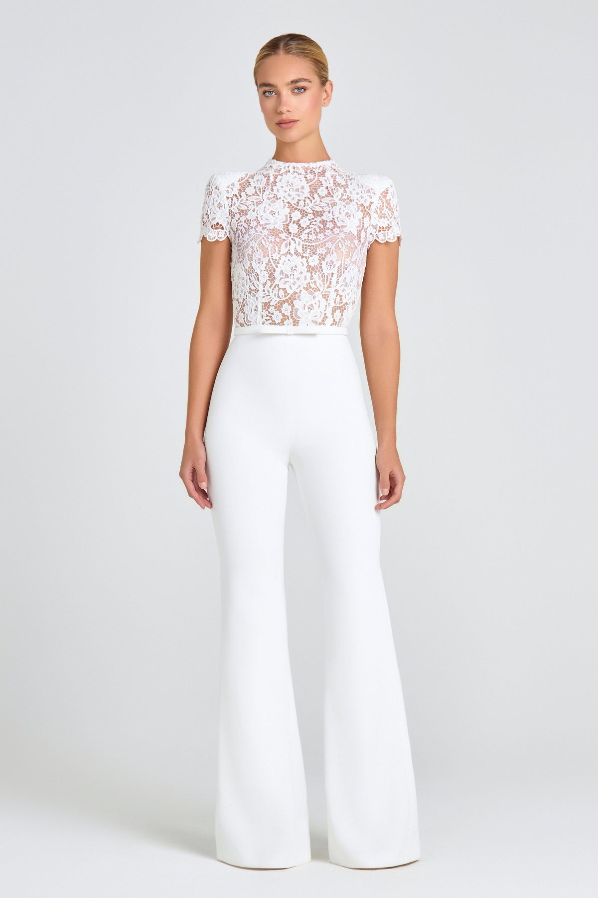 NADINE MERABI Jumpsuits Hattie White Jumpsuit