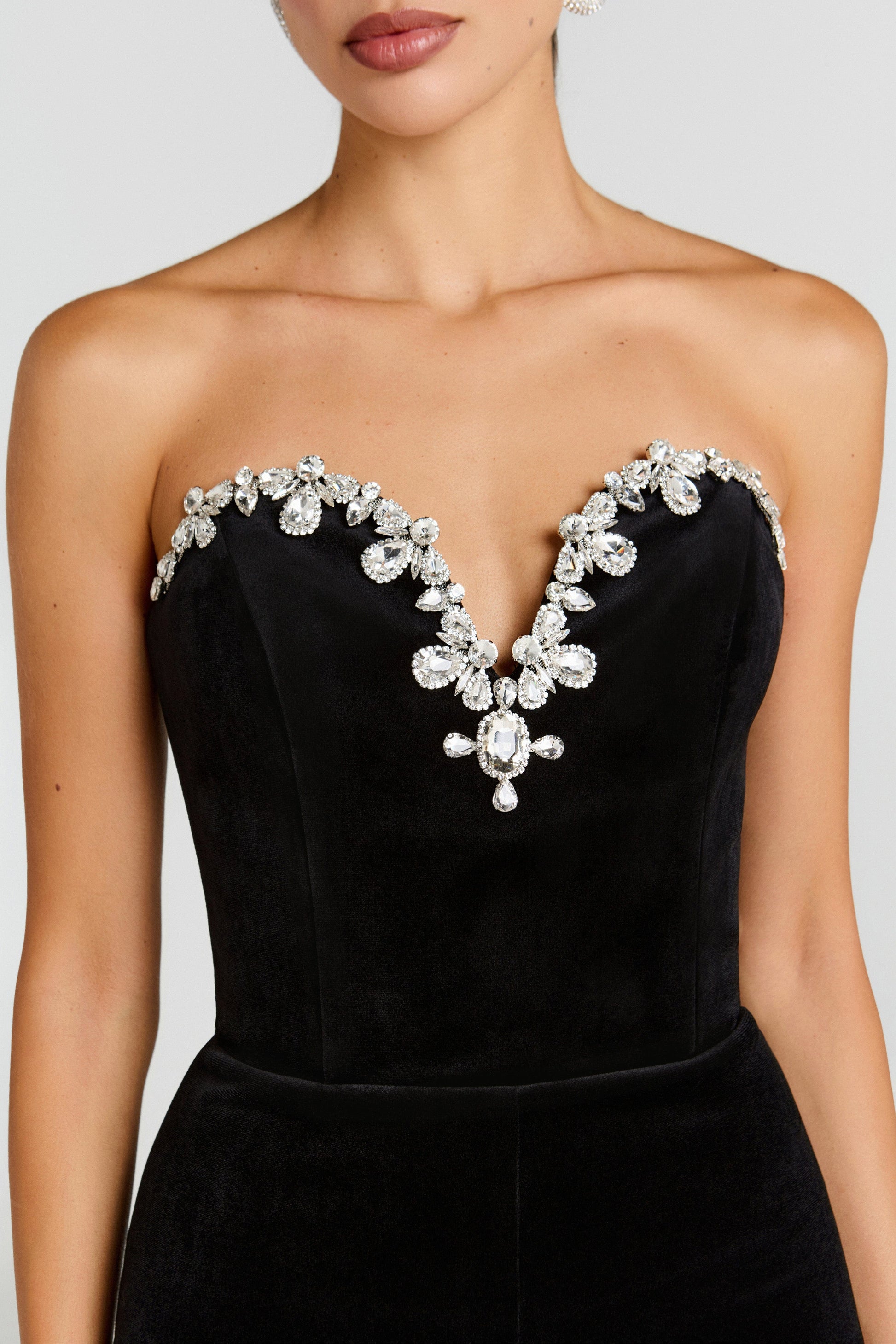 NADINE MERABI Jumpsuits Ines Black Jumpsuit