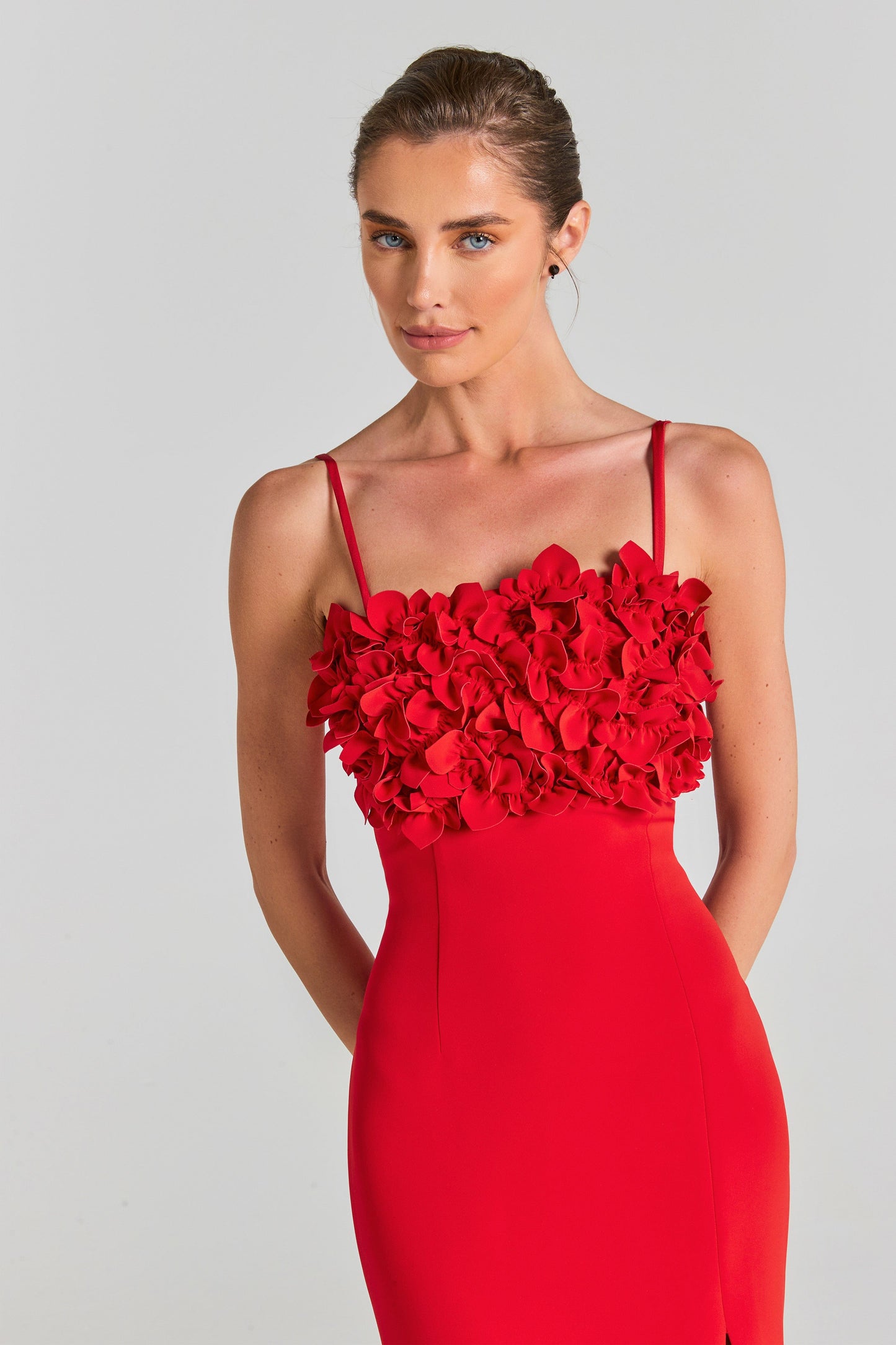 red dress jasmine Jasmine Red Dress | Red Floral Midi Dress