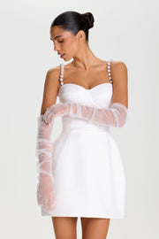 NADINE MERABI ACCESSORIES One Size Jessica White Gloves