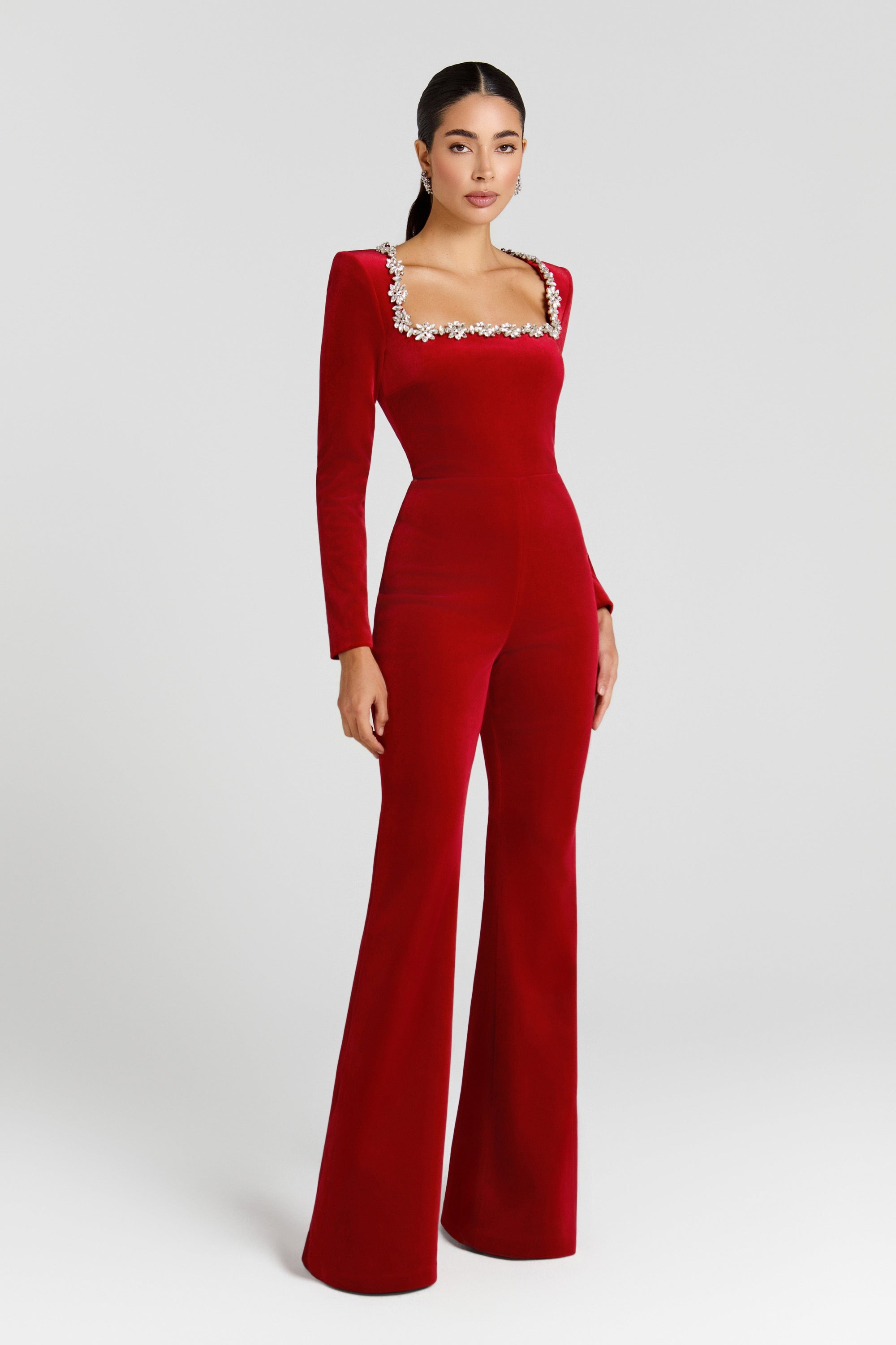 NADINE MERABI Jumpsuits Kimberly Red Jumpsuit