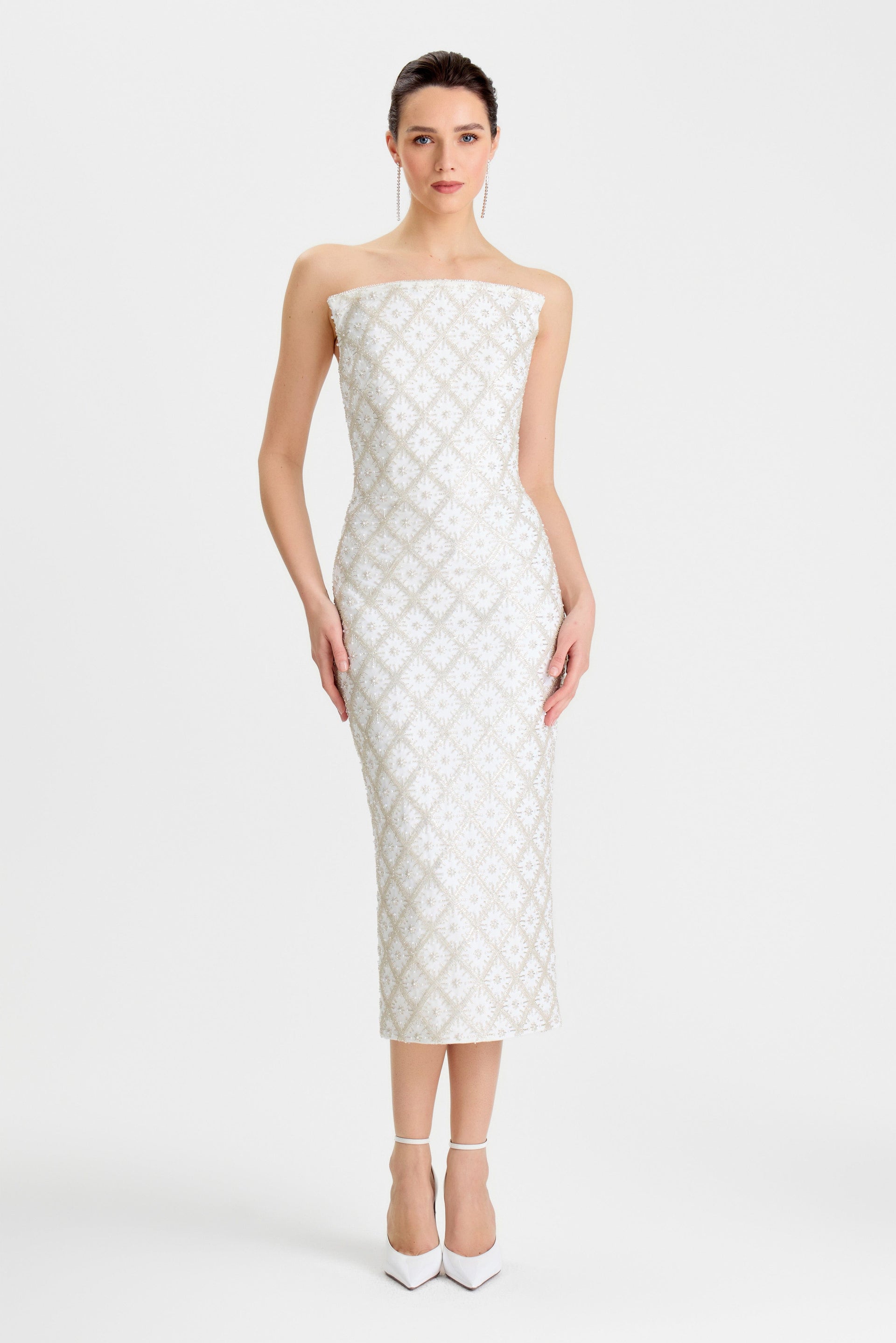 Larissa White Dress | NADINE MERABI