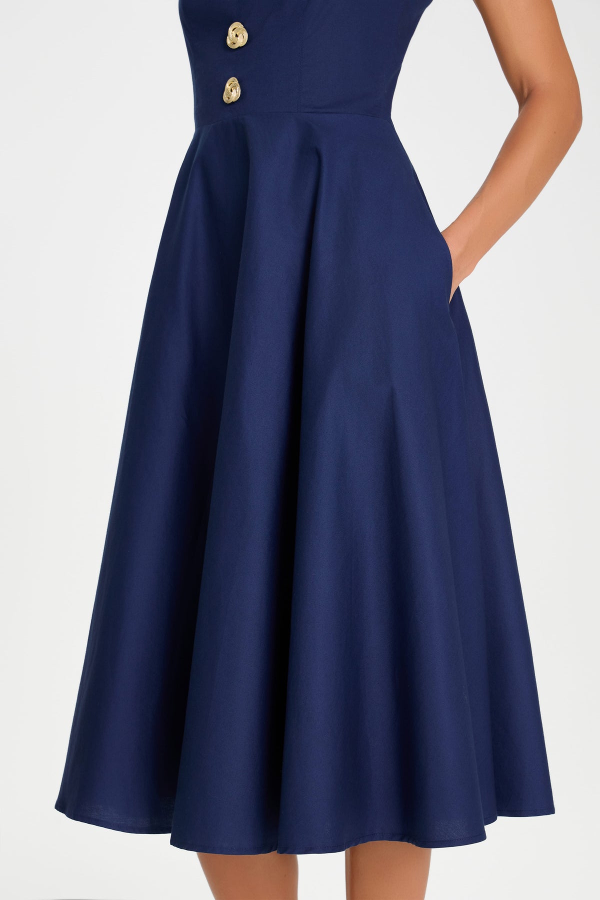 MIDI Dresses LAURA NAVY DRESS