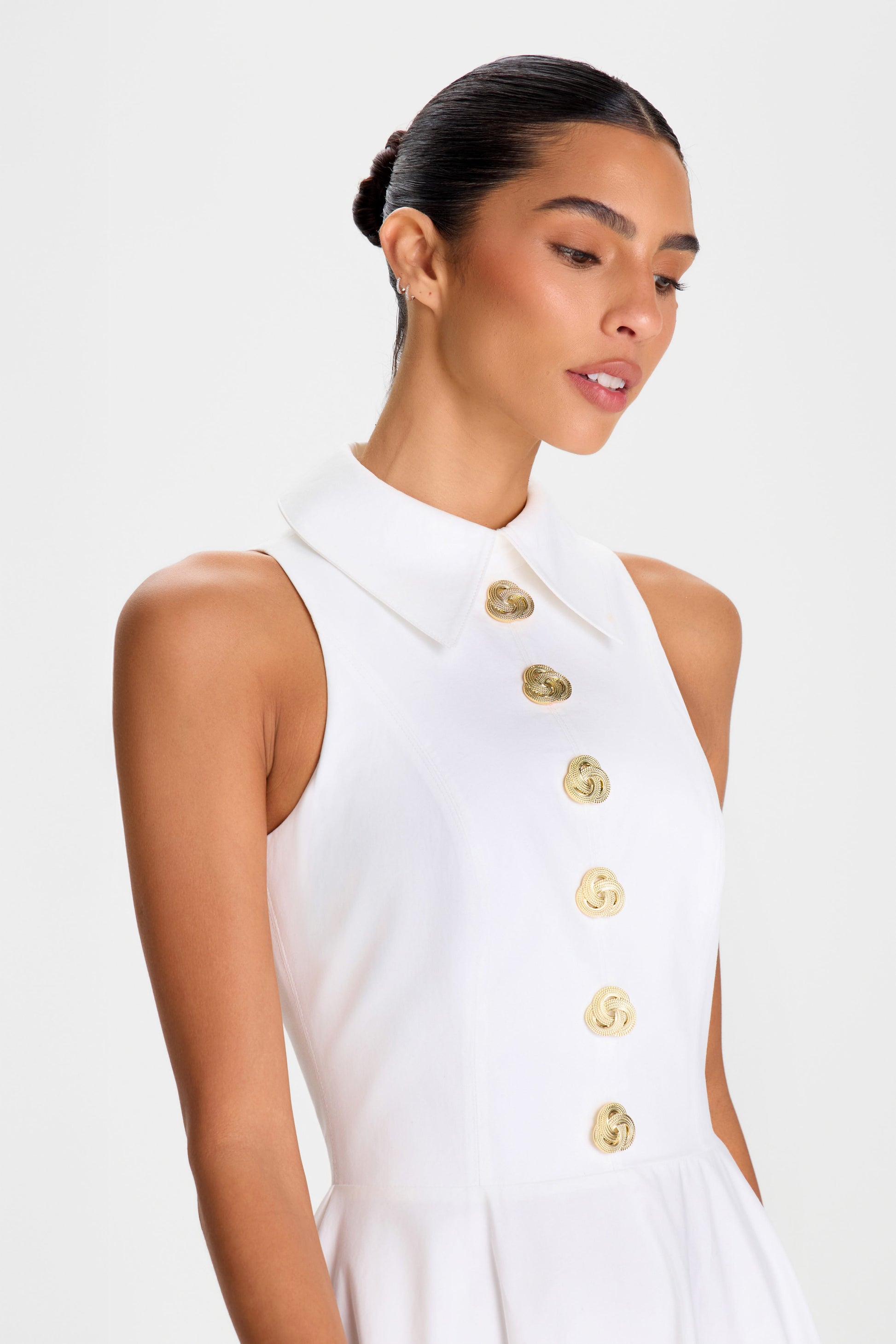 Laura White Dress | NADINE MERABI Laura White Dress | NADINE MERABI