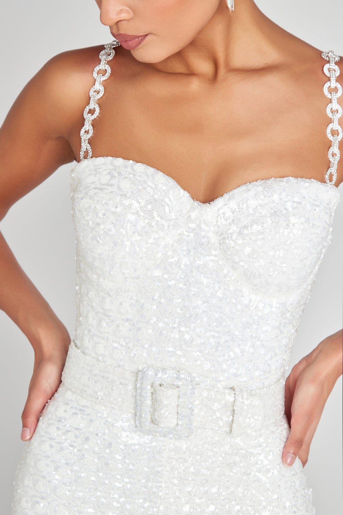 NADINE MERABI Jumpsuits LUCINDA White Jumpsuit