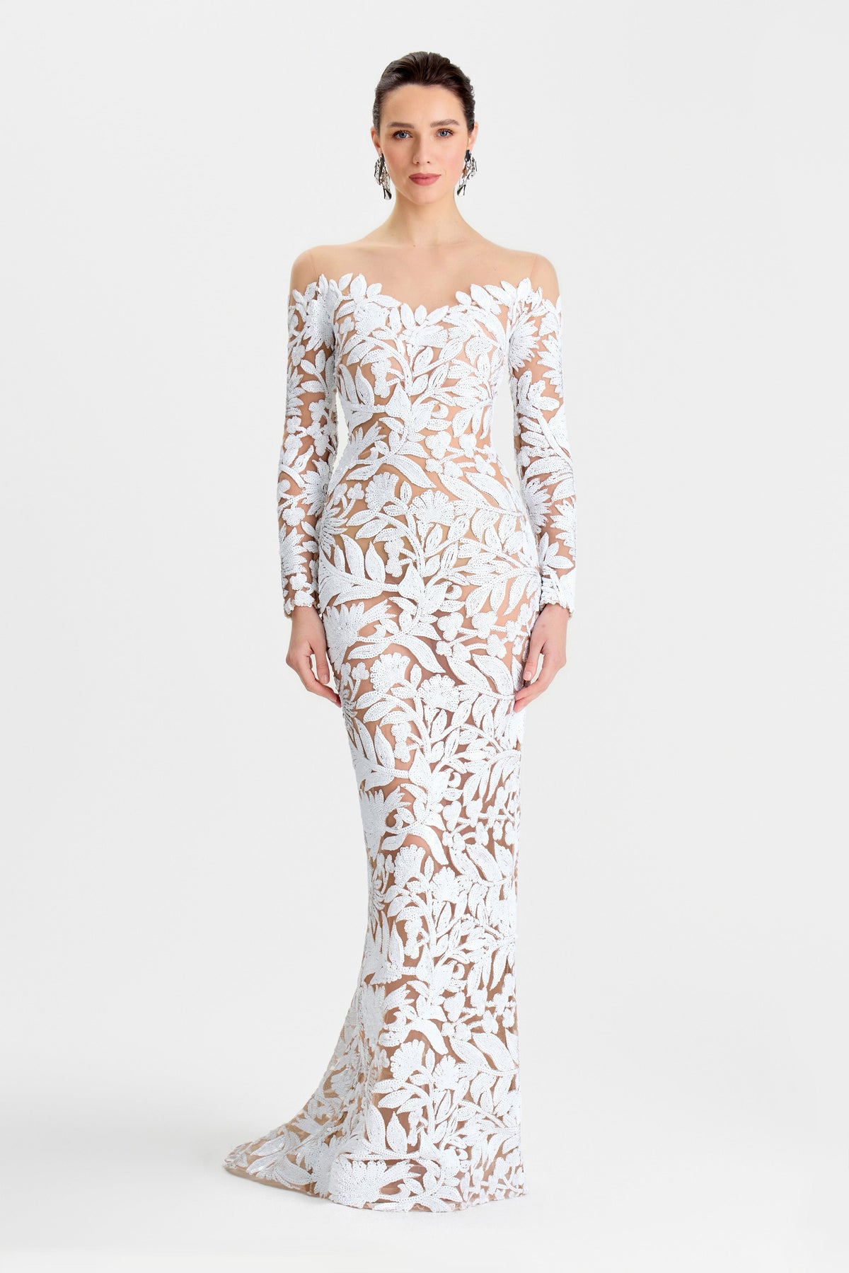 NADINE MERABI Melissa White Dress