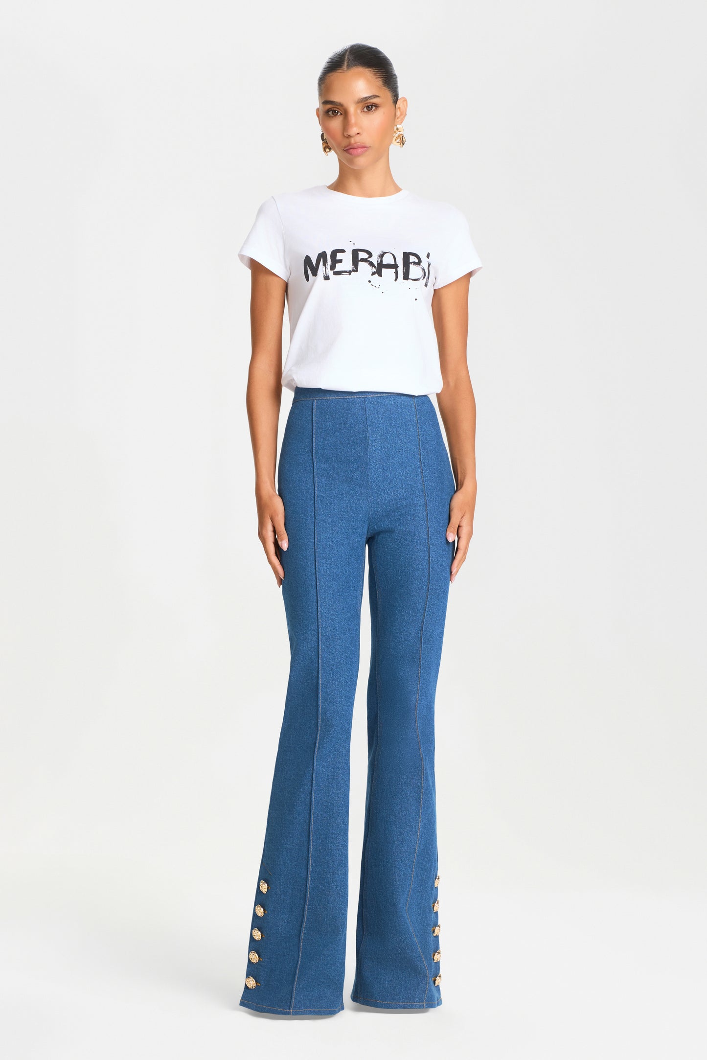 KENDRA LIGHT DENIM TROUSERS