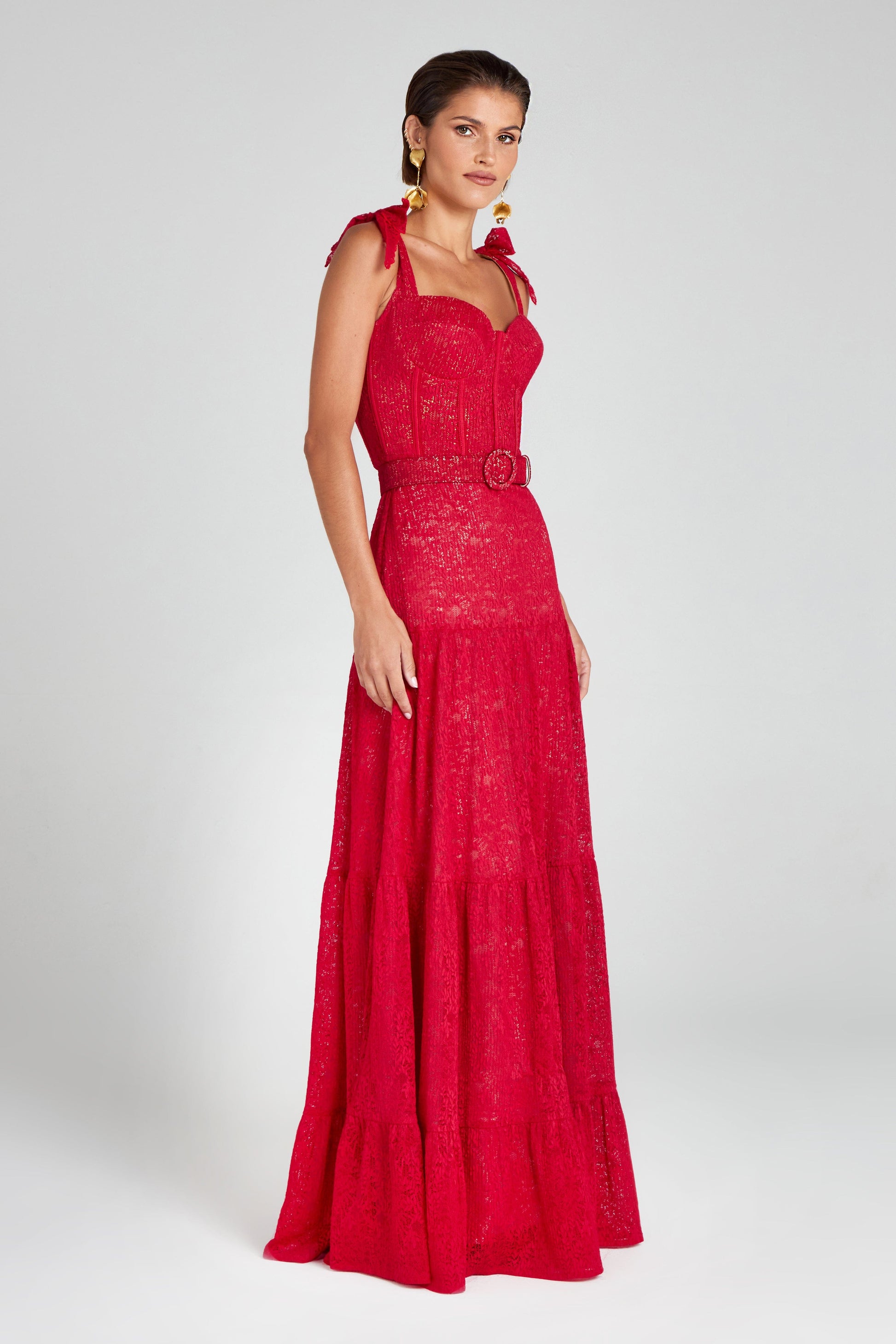 nadine merabi red sequin dress Rent Nadine Merabi Red Dress UK 12