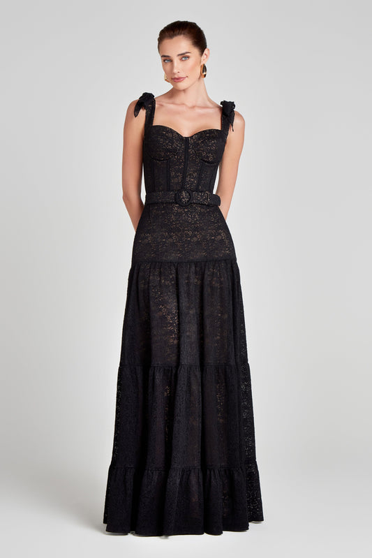 light before dark nadine lace maxi dress Light Before Dark Nadine Lace Maxi Dress