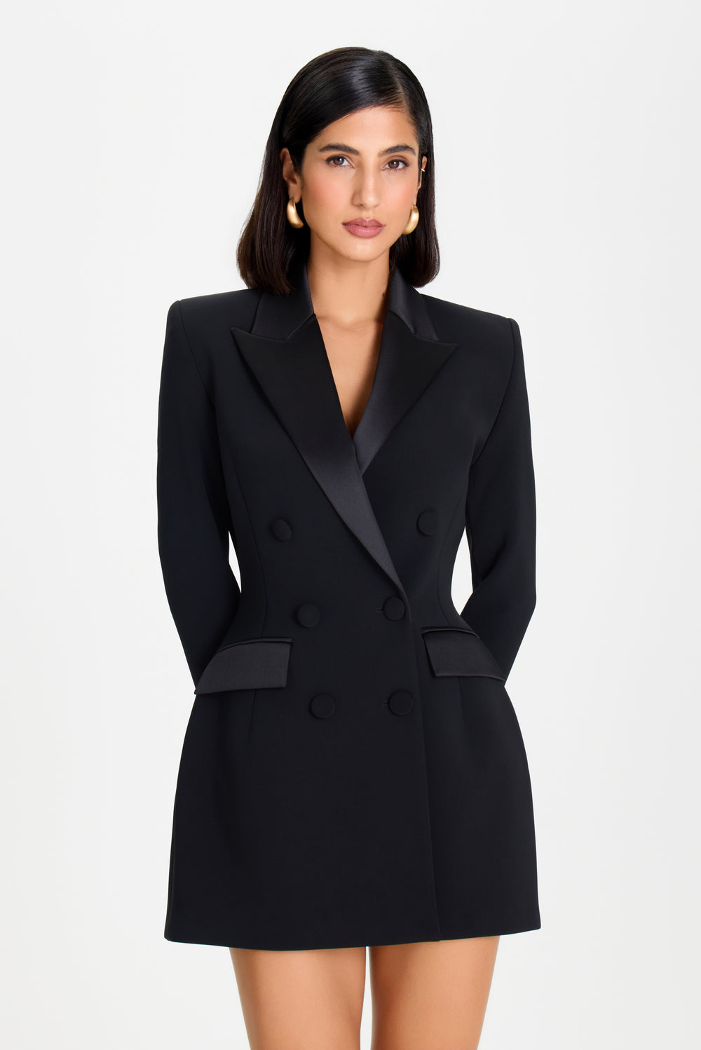 Monica Black Blazer Dress