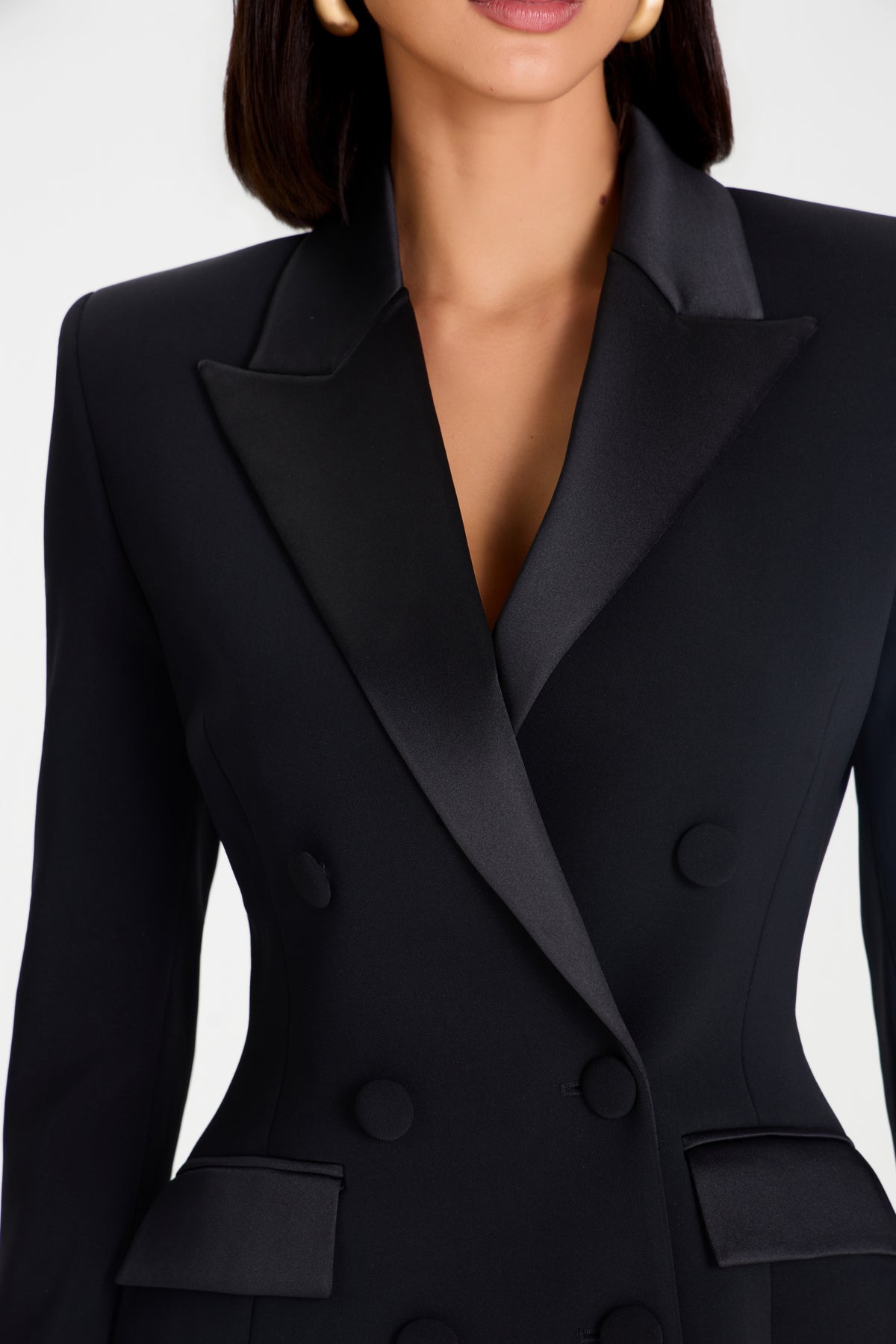 Monica Black Blazer Dress