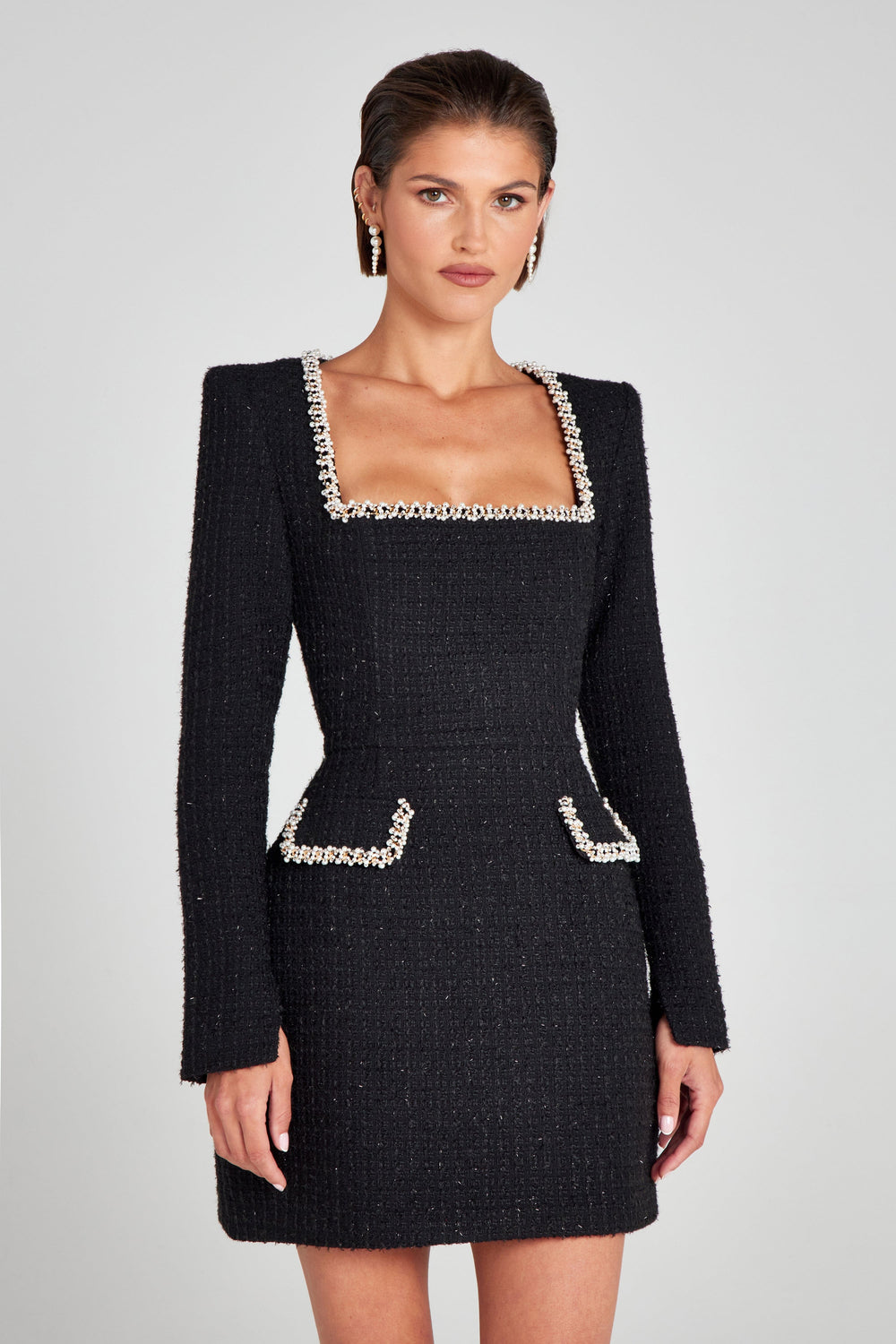 NADINE MERABI Dresses Natalie Black Dress