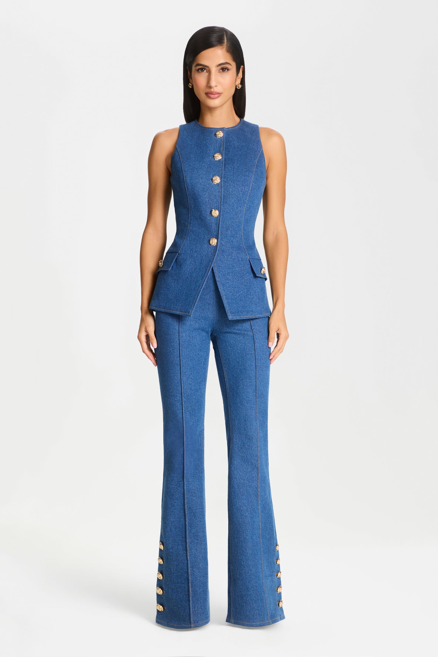 NICOLE DENIM WAISTCOAT
