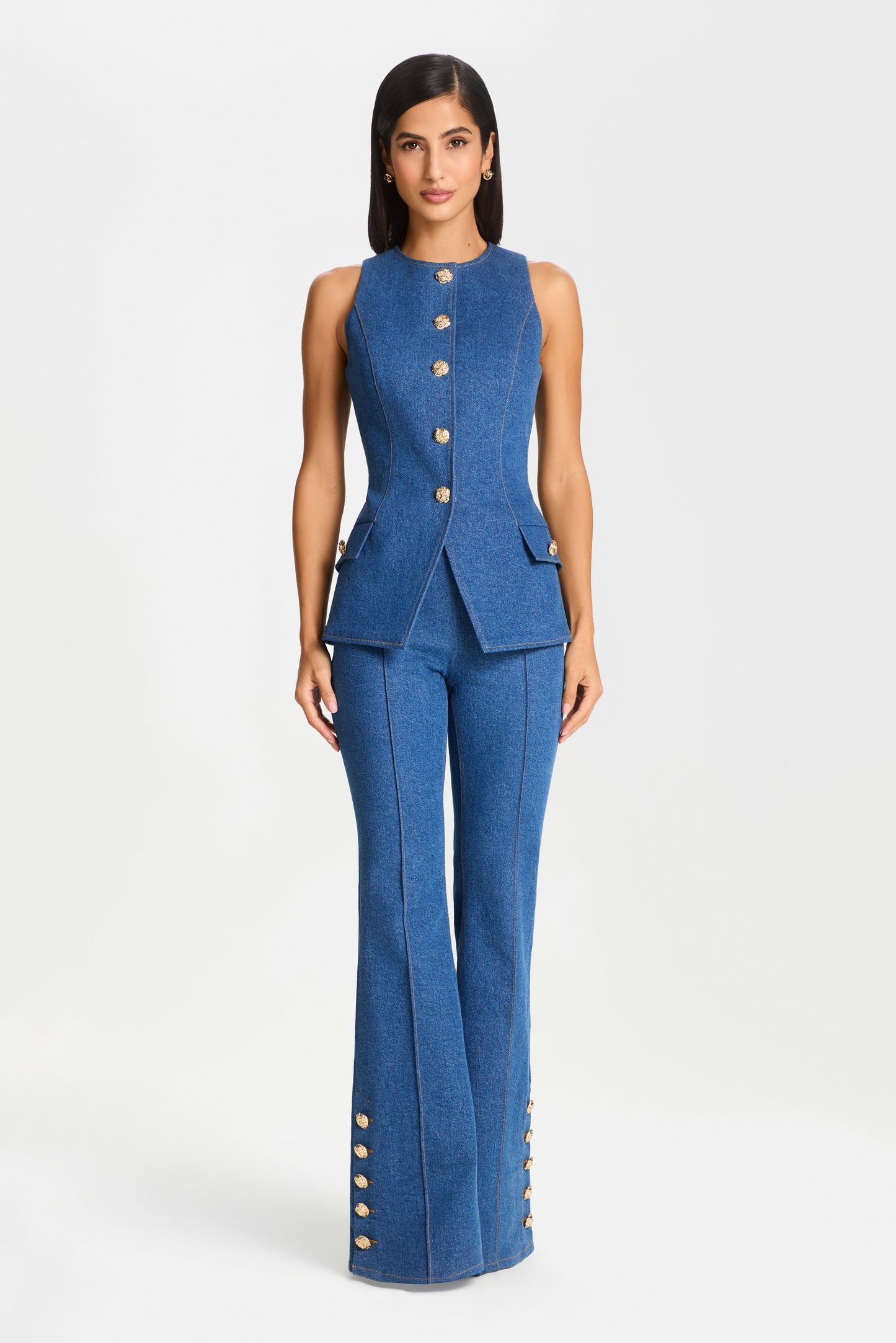 KENDRA LIGHT DENIM TROUSERS