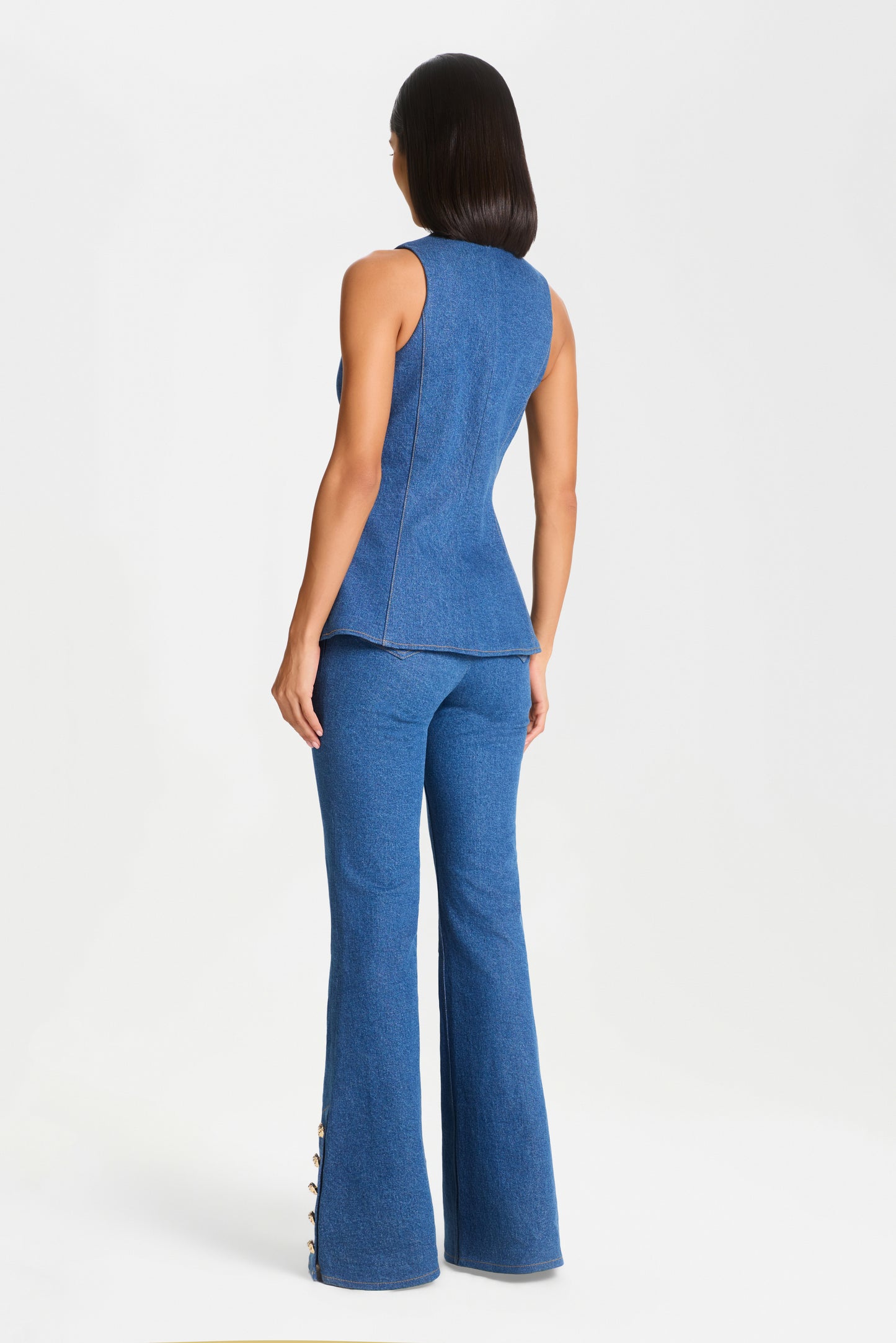 NICOLE DENIM WAISTCOAT