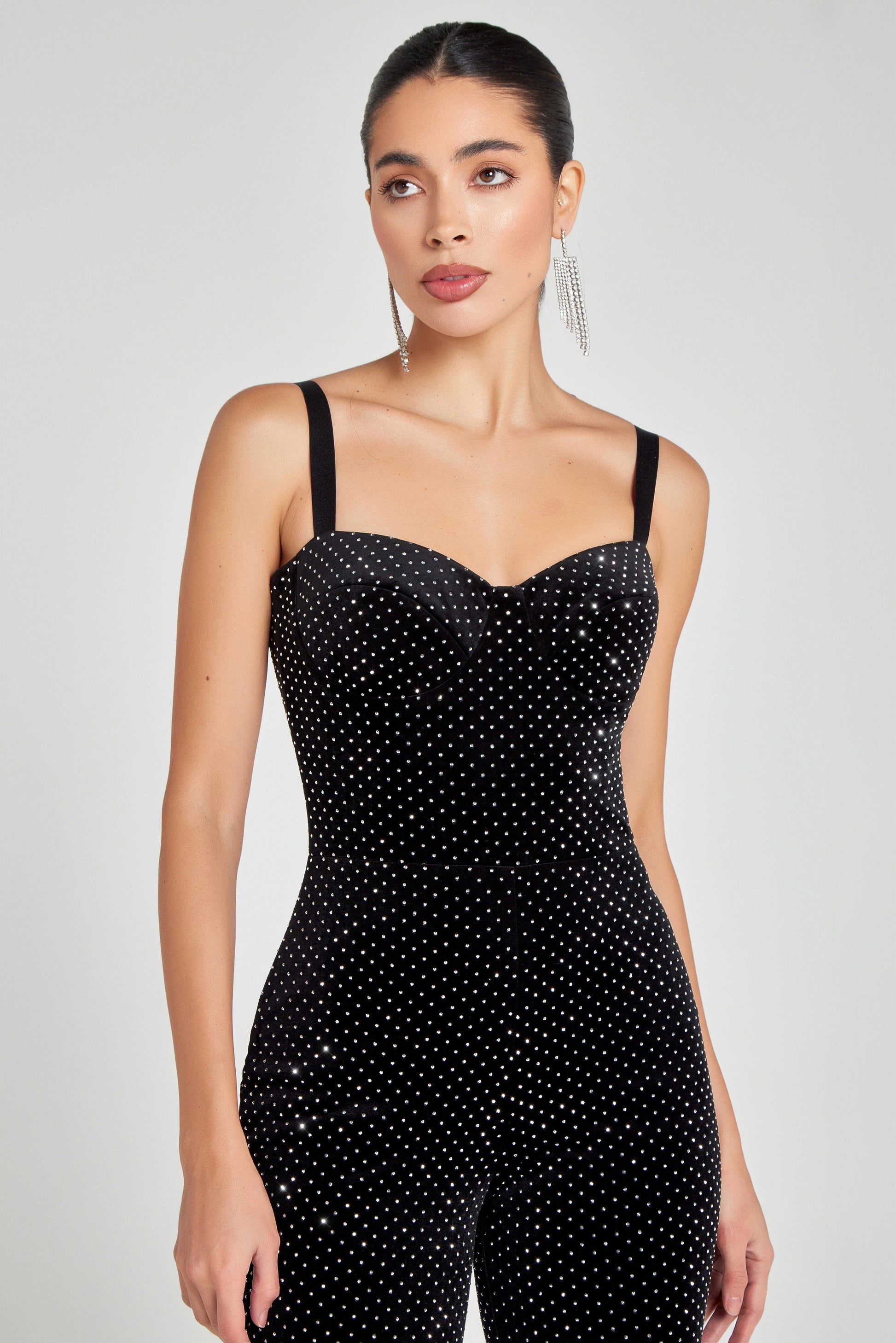 Roxanne Black Jumpsuit NADINE MERABI - Main Image