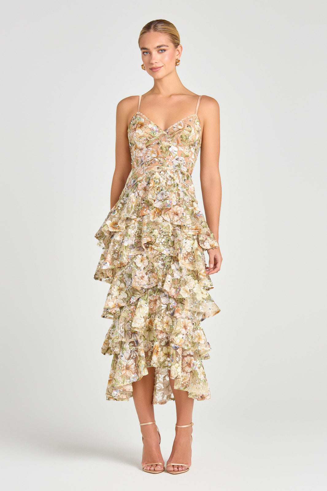 NADINE MERABI Dresses Saffron Floral Dress