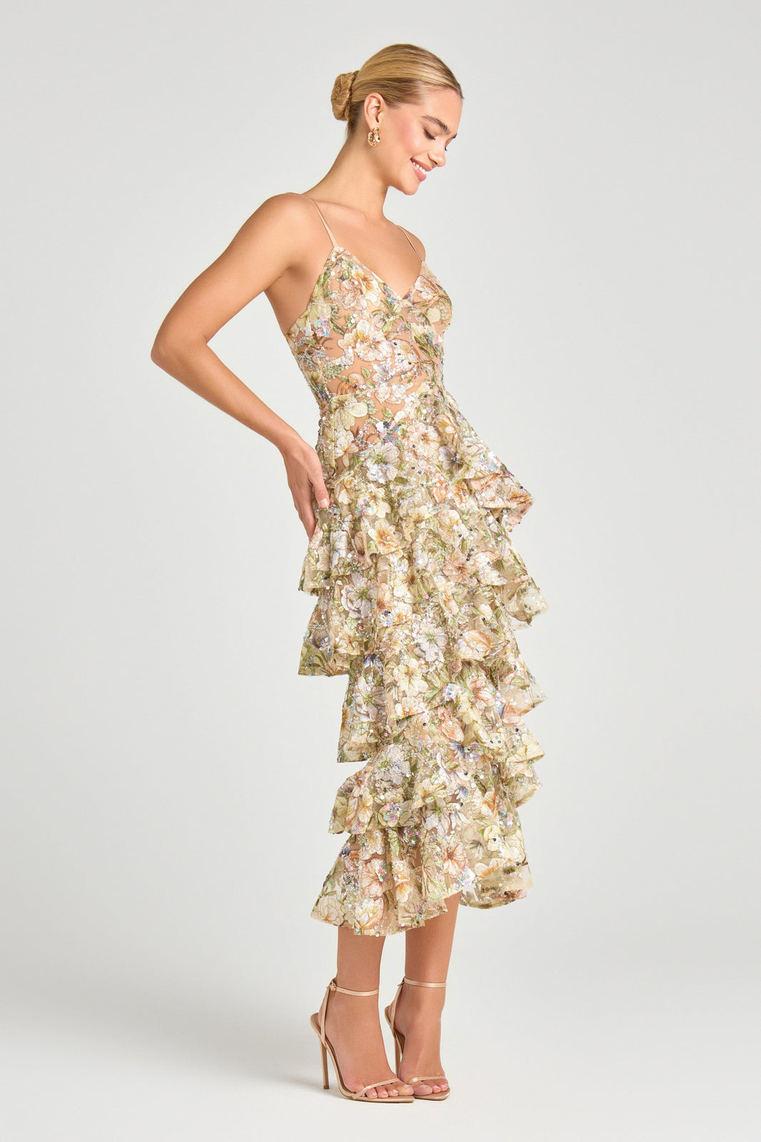 NADINE MERABI Dresses Saffron Floral Dress
