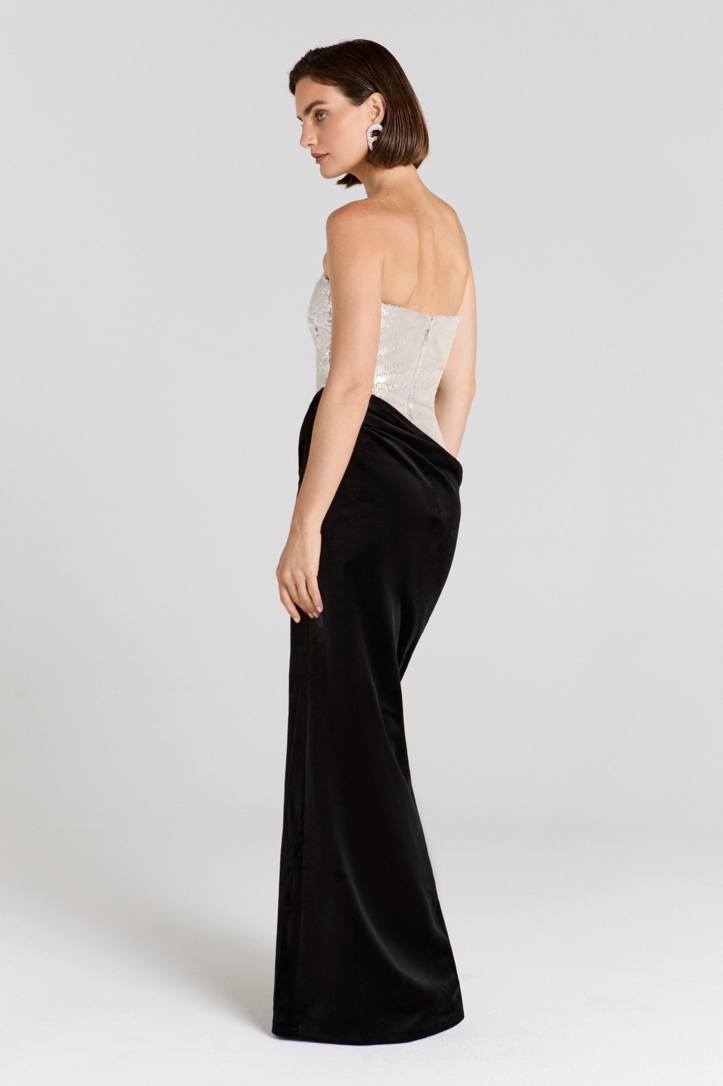 NADINE MERABI Dresses Samantha Silver Dress