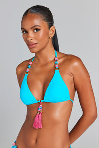 Kiara Blue Bikini Top